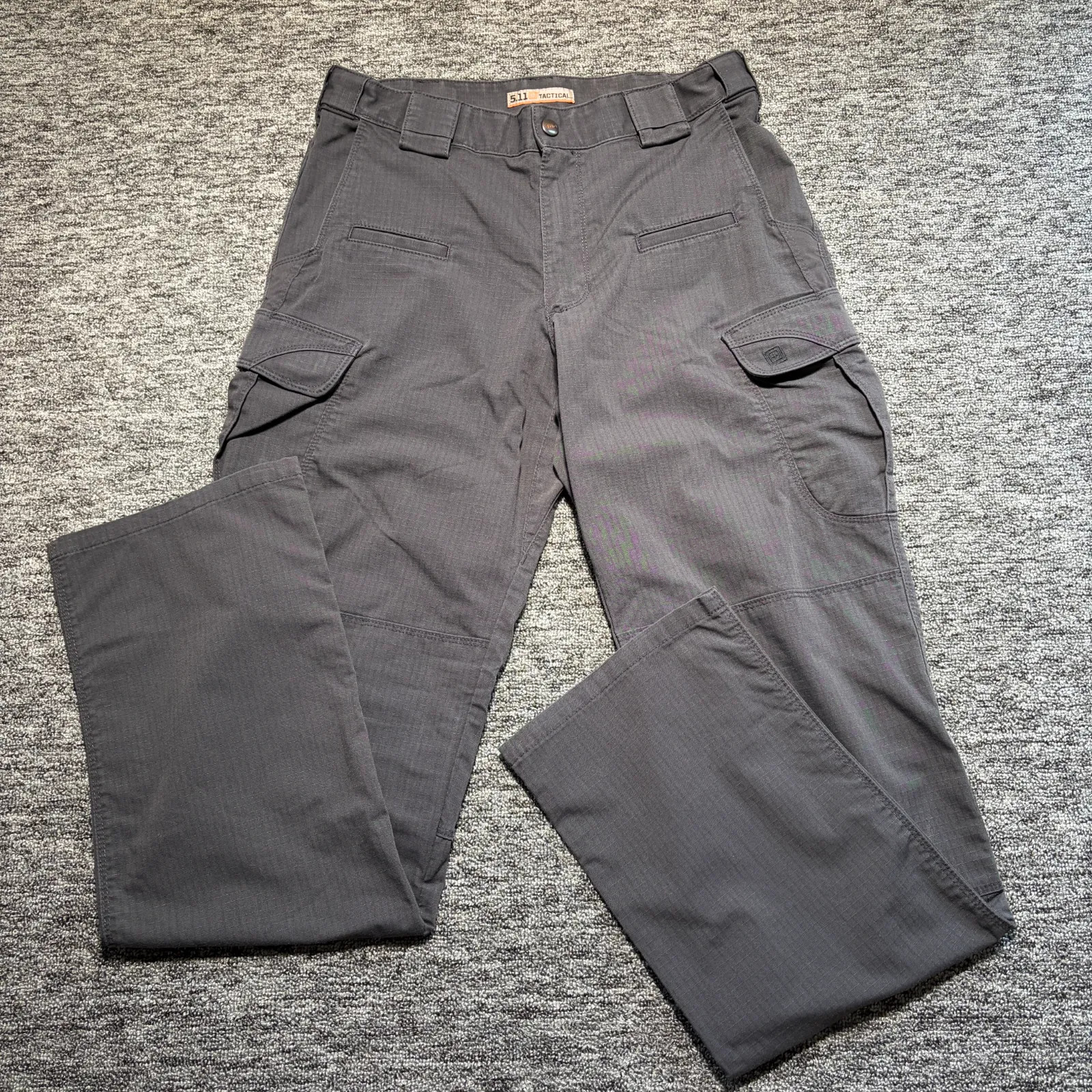5.11 Tactical Icon Cargo Trousers Mens W32 L36 Grey Straight Workwear Outdoor