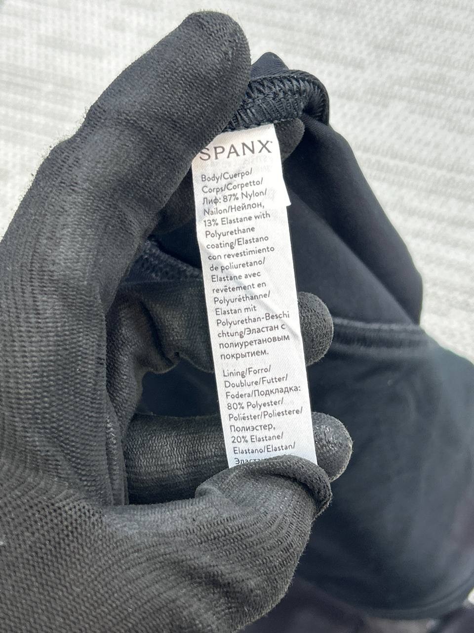 Spanx By Sara Blakely Faux Leather Leggings Womens XL Black Nylon Mid Rise