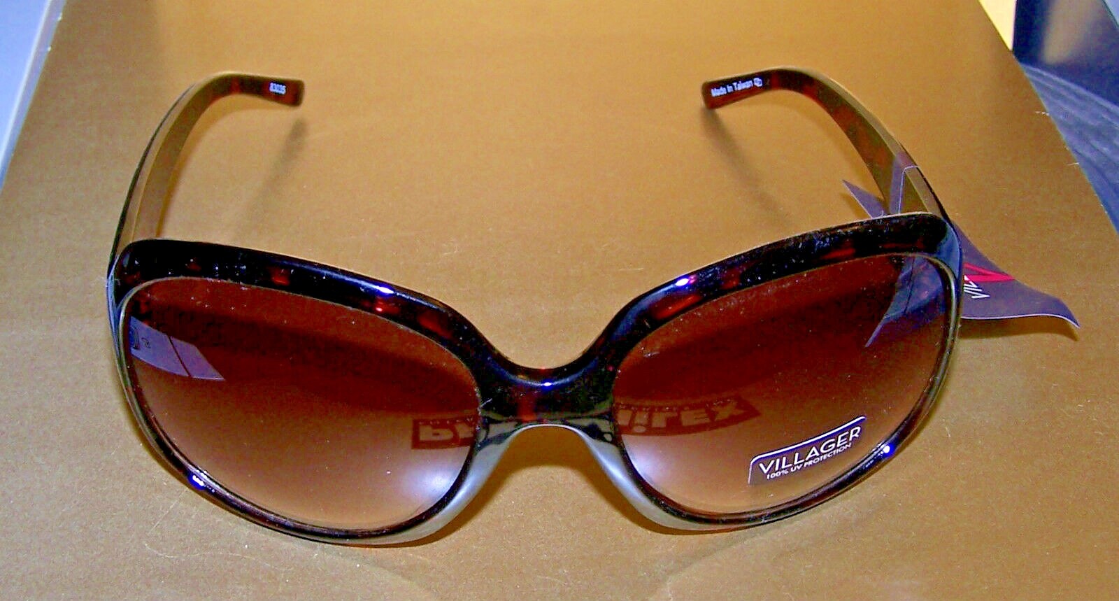 Claiborne – VILLAGER Sunglasses – #83035 TORTOISE W/ BROWN LENSES 100% UV PROT!