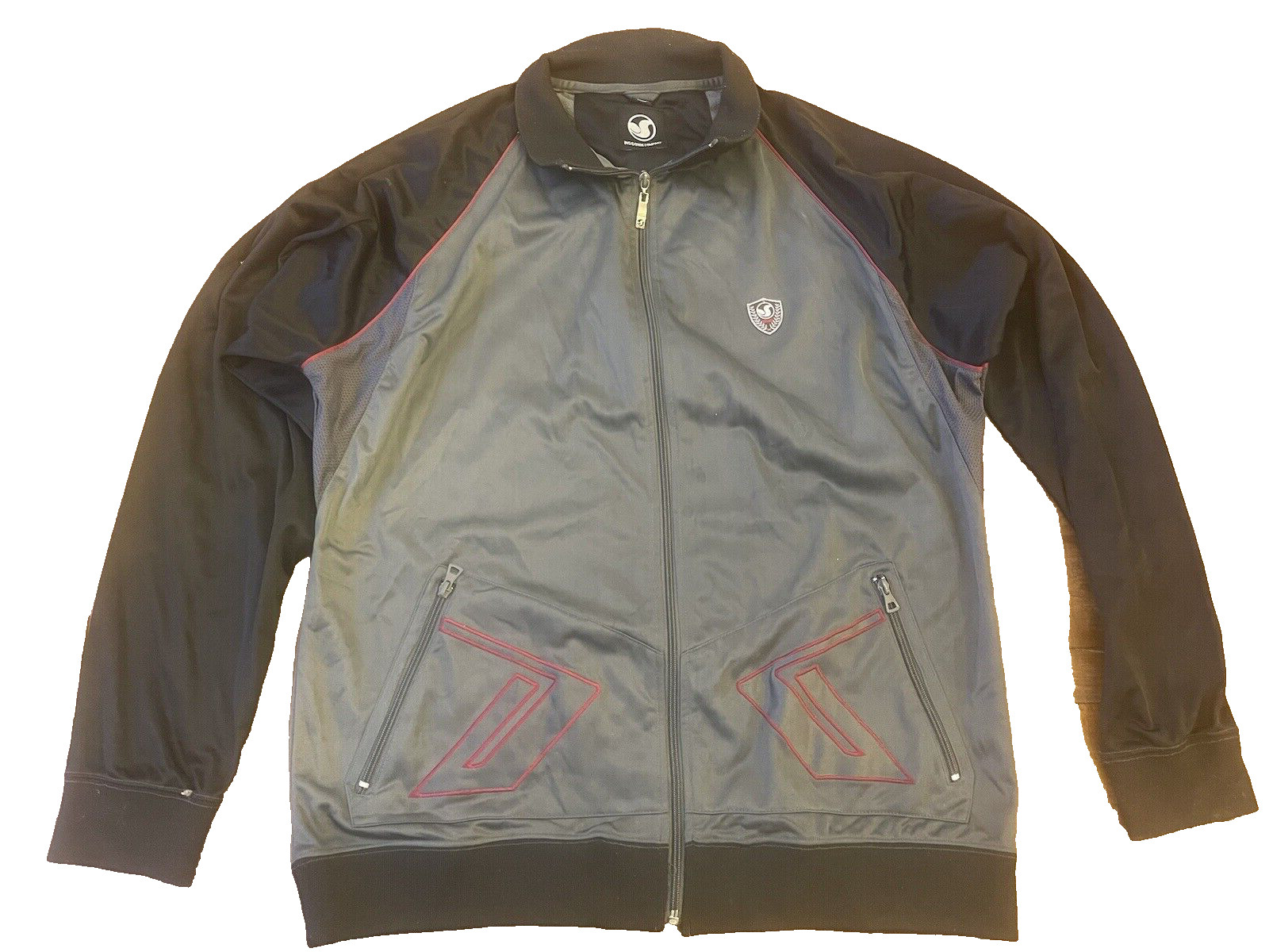 DVS Shoe Company Gray/Black Full-Zip Jacket Size XL FREE SHIPPING!