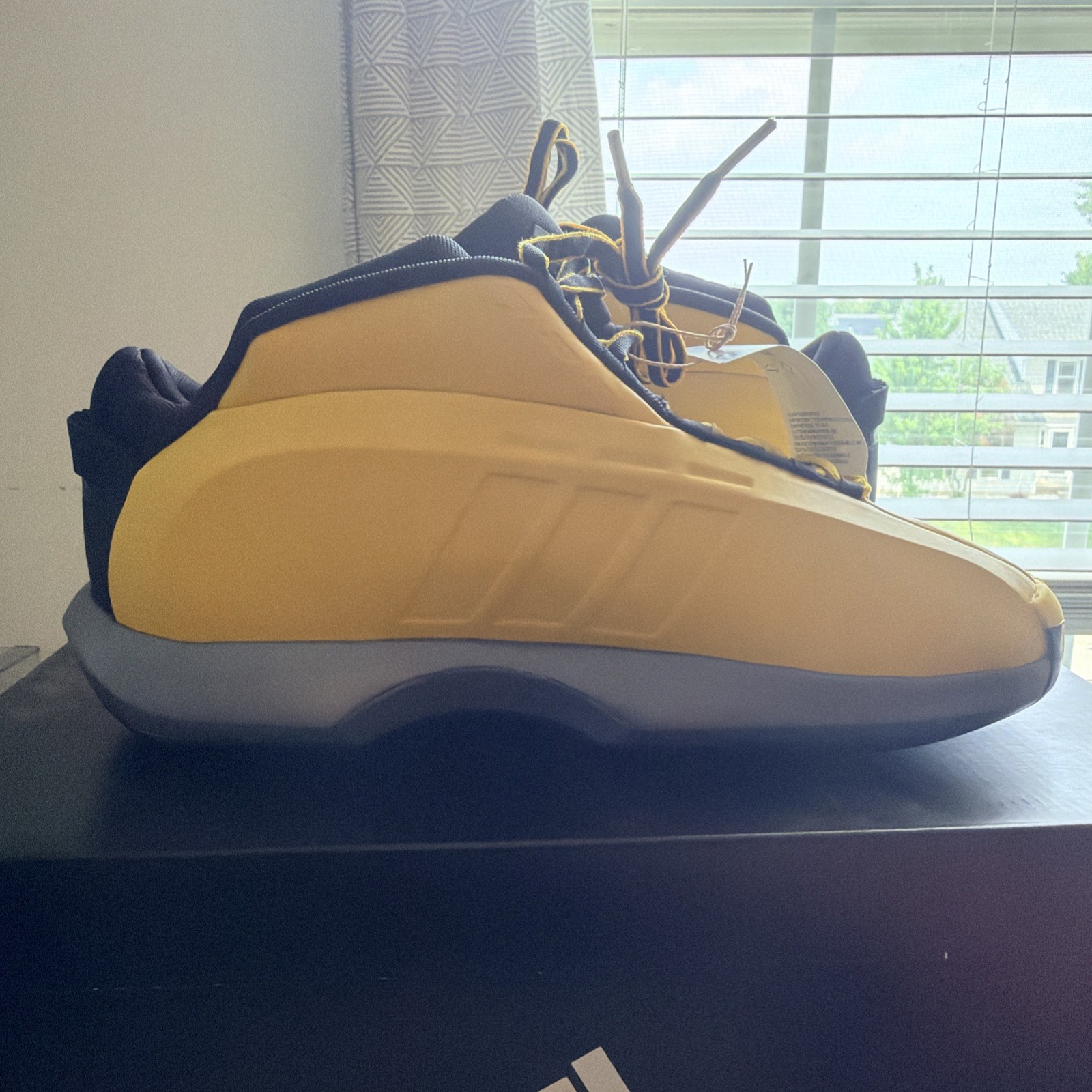 Adidas Crazy 1 US 11 Men’s Yellow Black Grey Basketball Retro Kobe GY3808 New