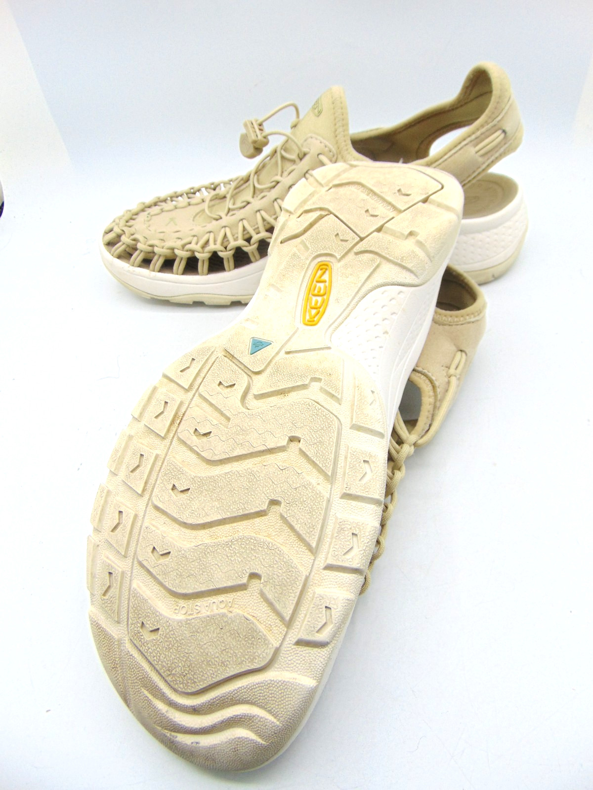 KEEN Uneek Sand ParaCord Bungee Slingback Sandals Size EU 40 US 9.5 WIDE