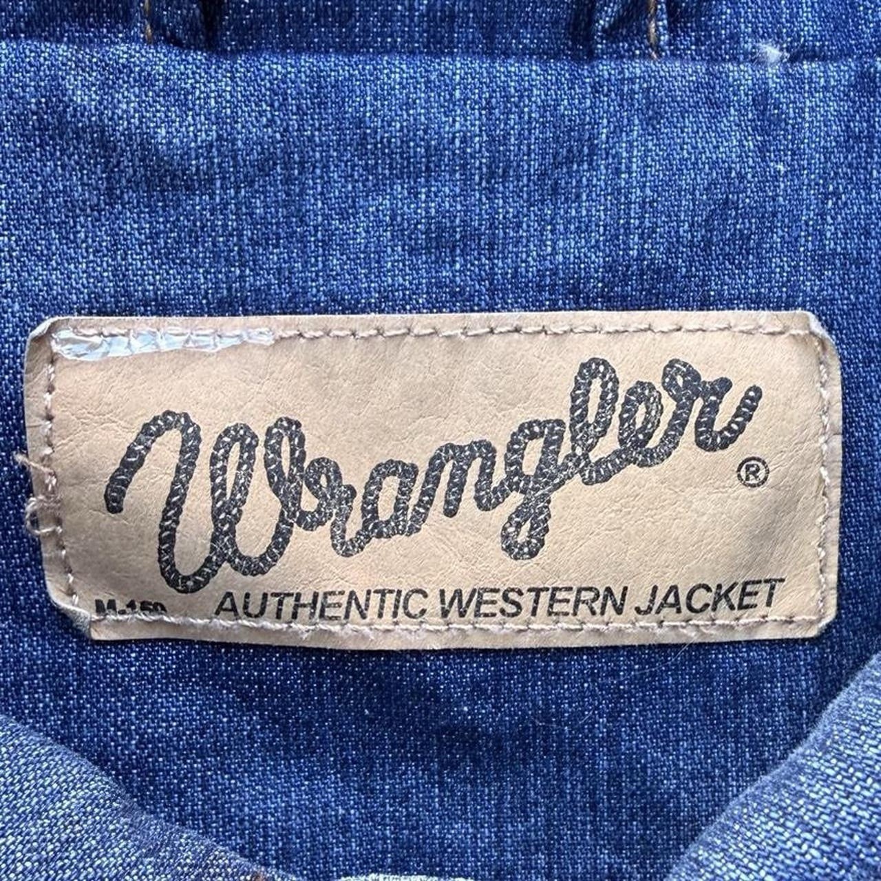 Vintage Wrangler Blue Jean Western Jacket W/ Conceal Carry Pockets Men’s Large