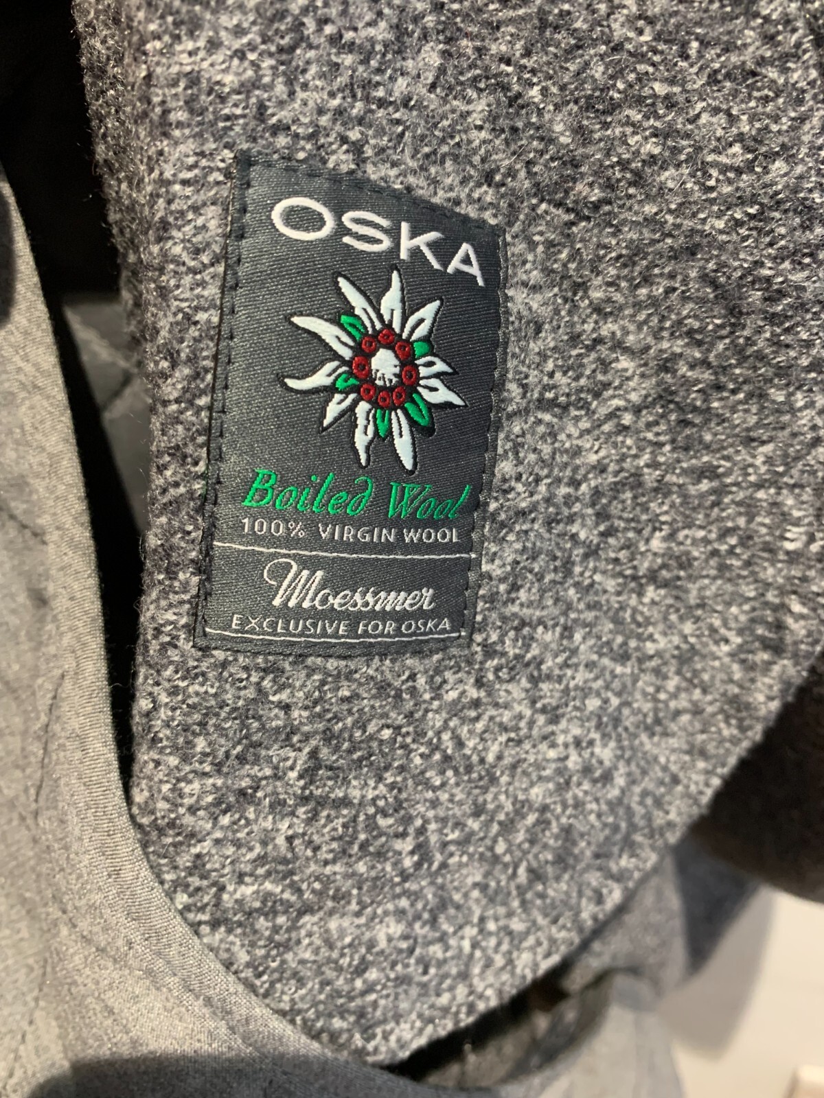 OSKA Over Sized Coat Size 1 UK 10 12 14 VGC Boiled Virgin Wool lined lagenlook