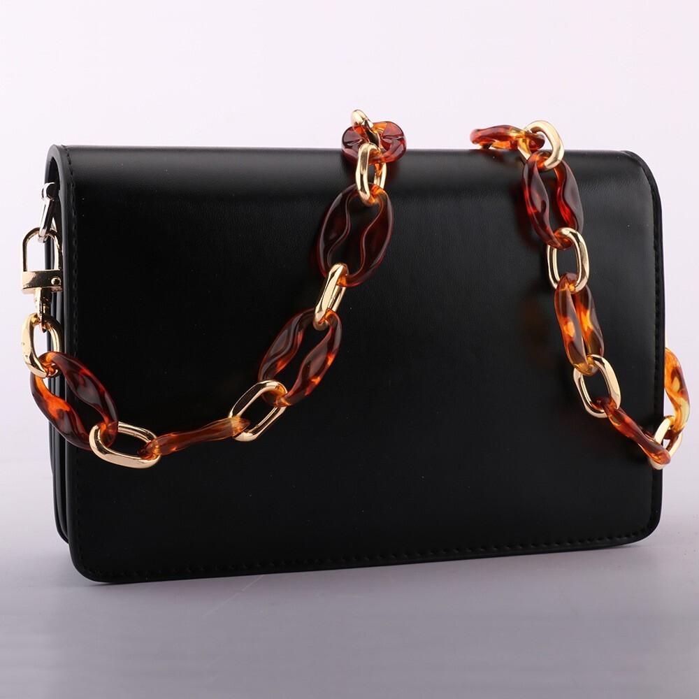 40 120 200 CM Replacement Women Retro Colorful Acrylic Chain Strap Shoulder Bag