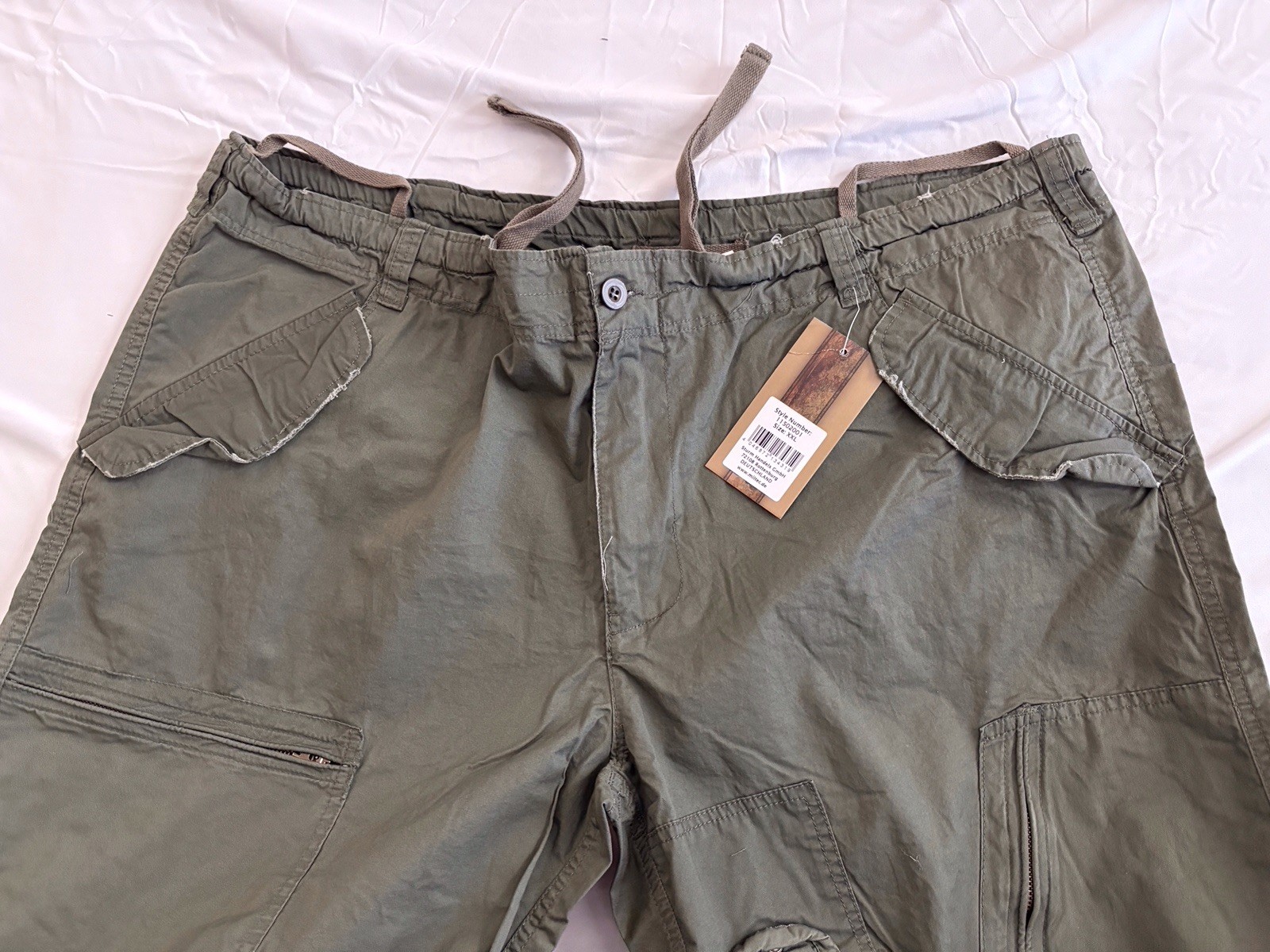 Military Mil-Tec Multi Pocket Tactic Cargo Pants OD Green 2XL 11502001 NWT Army