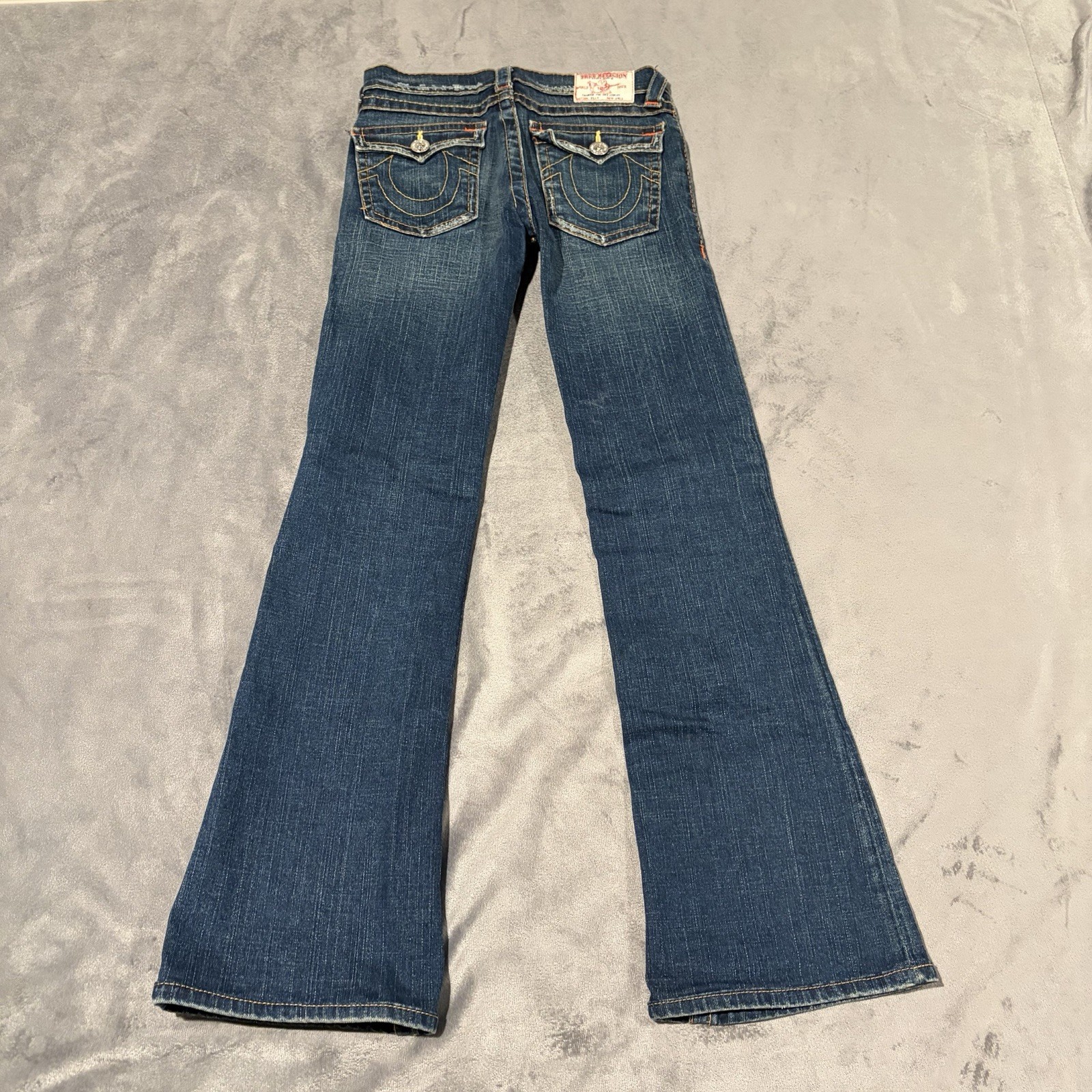 True Religion Jeans Girls 14 Billy Bootcut Flap Pocket Designer Denim Y2K