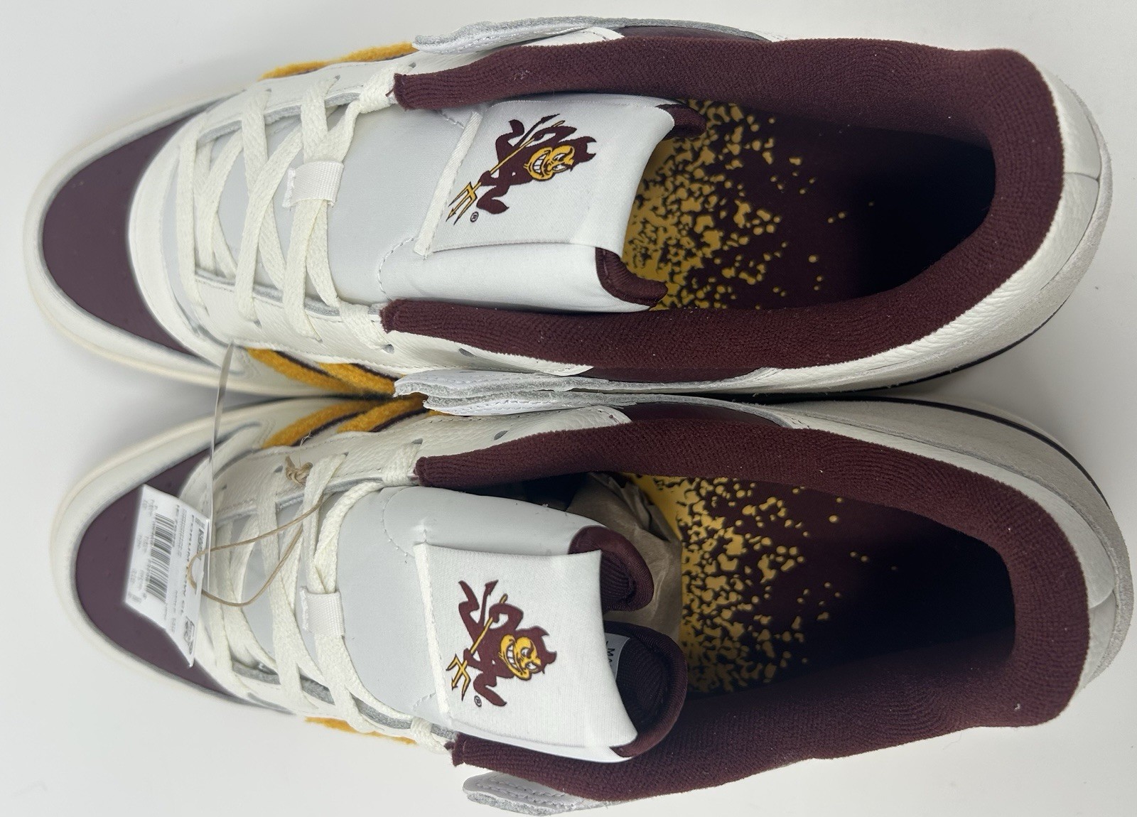 Adidas Forum Low CL Arizona State Sun Devils White Maroon Shoes Men 15 F3
