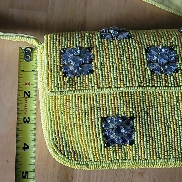 Anthropologie Fiona Beaded Bag Geometric Edition