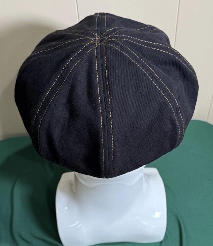 FREE PEOPLE Bowery Slouchy Lieutenant Cap Black NWOT $38