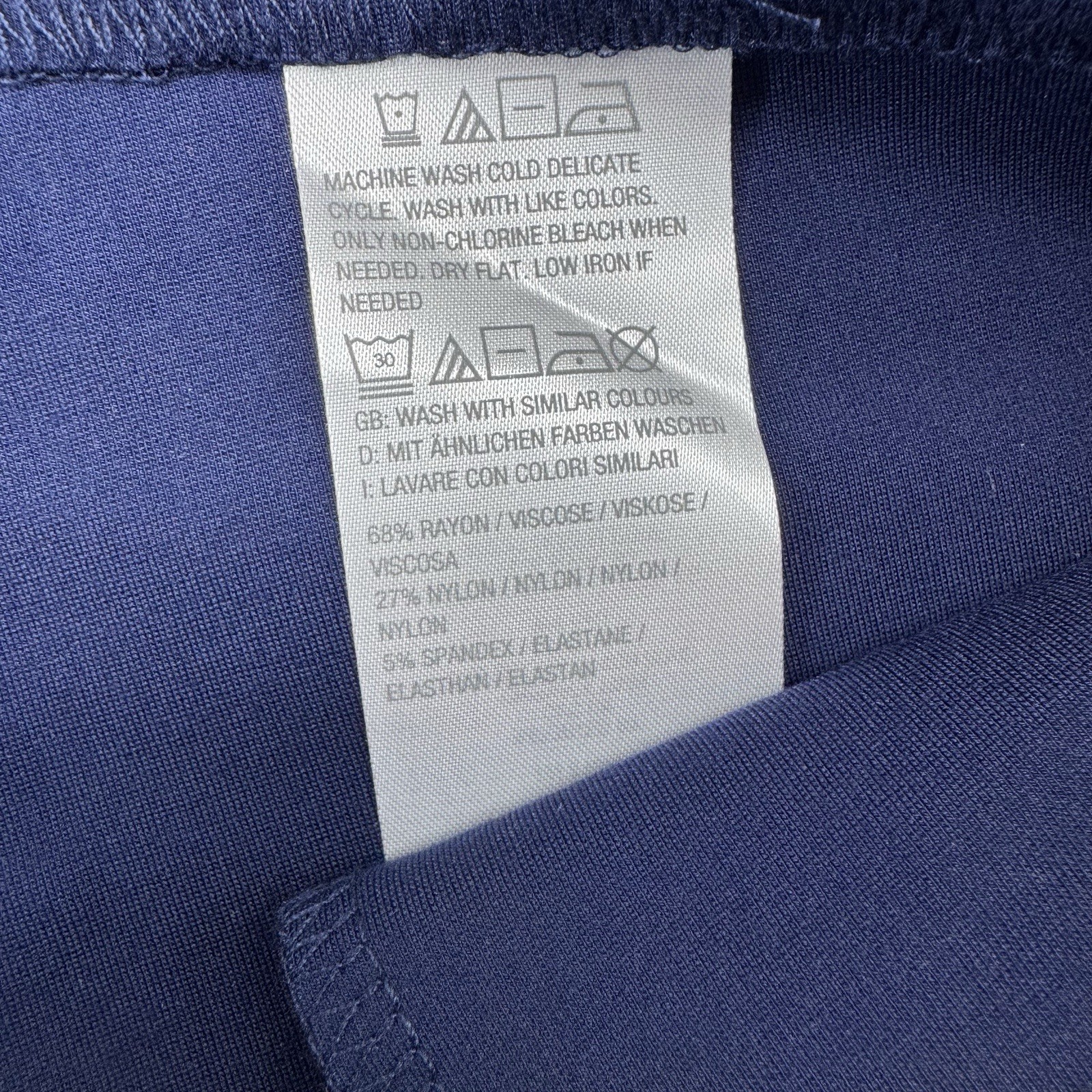 GRAVER Susan Graver Status Stretch Slim Leg Ankle Pants Size 1X Navy Blue