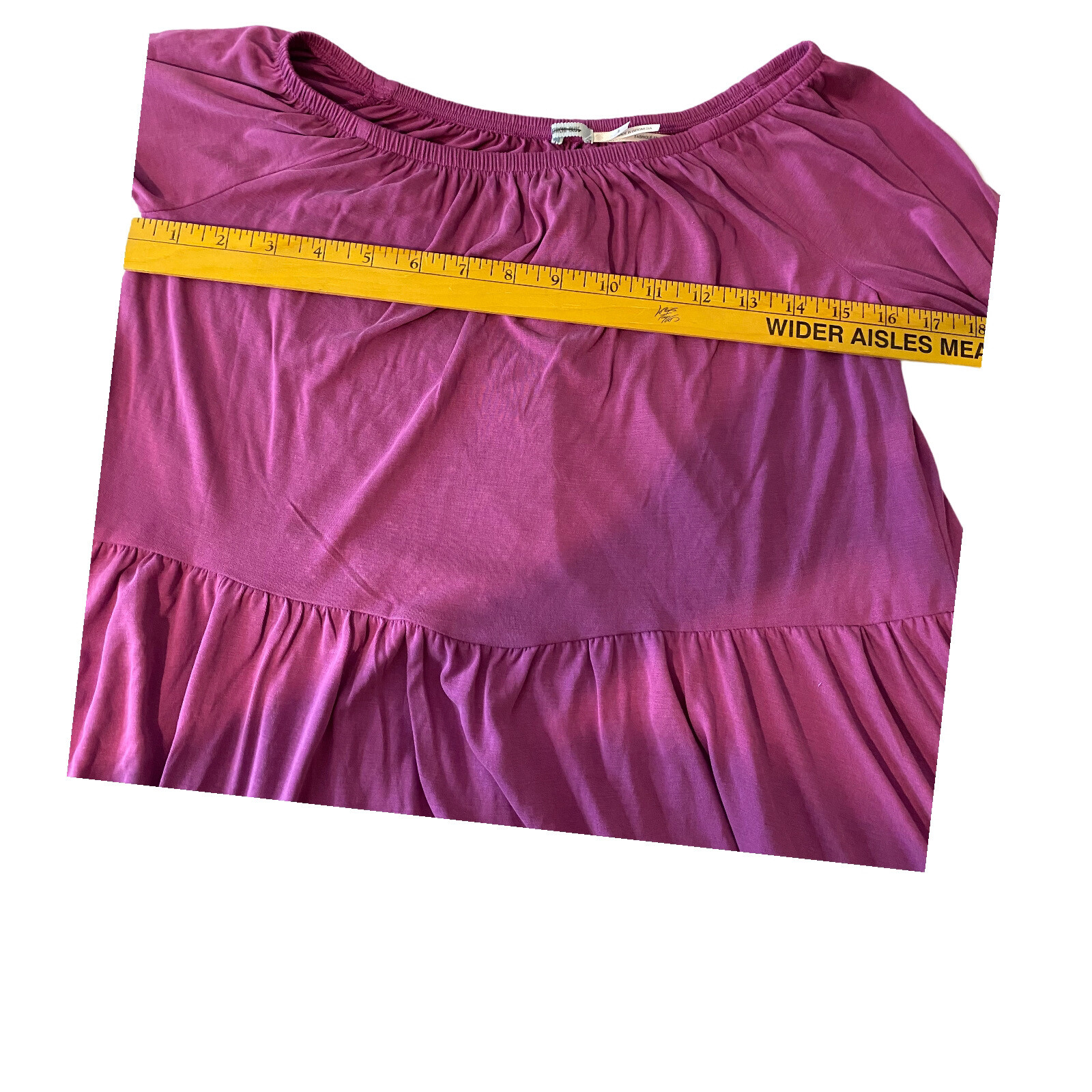 Urban Outfitters Kimchi Blue Size Small Top Off Shoulder Bell Sleeve Magenta