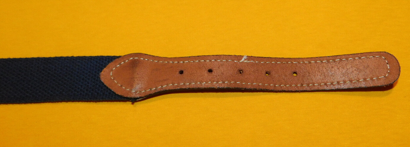 MEN’S NORTH CAROLINA U. COTTON WITH LEATHER TABS NC MOTIF BELT SIZE 32/80cm.