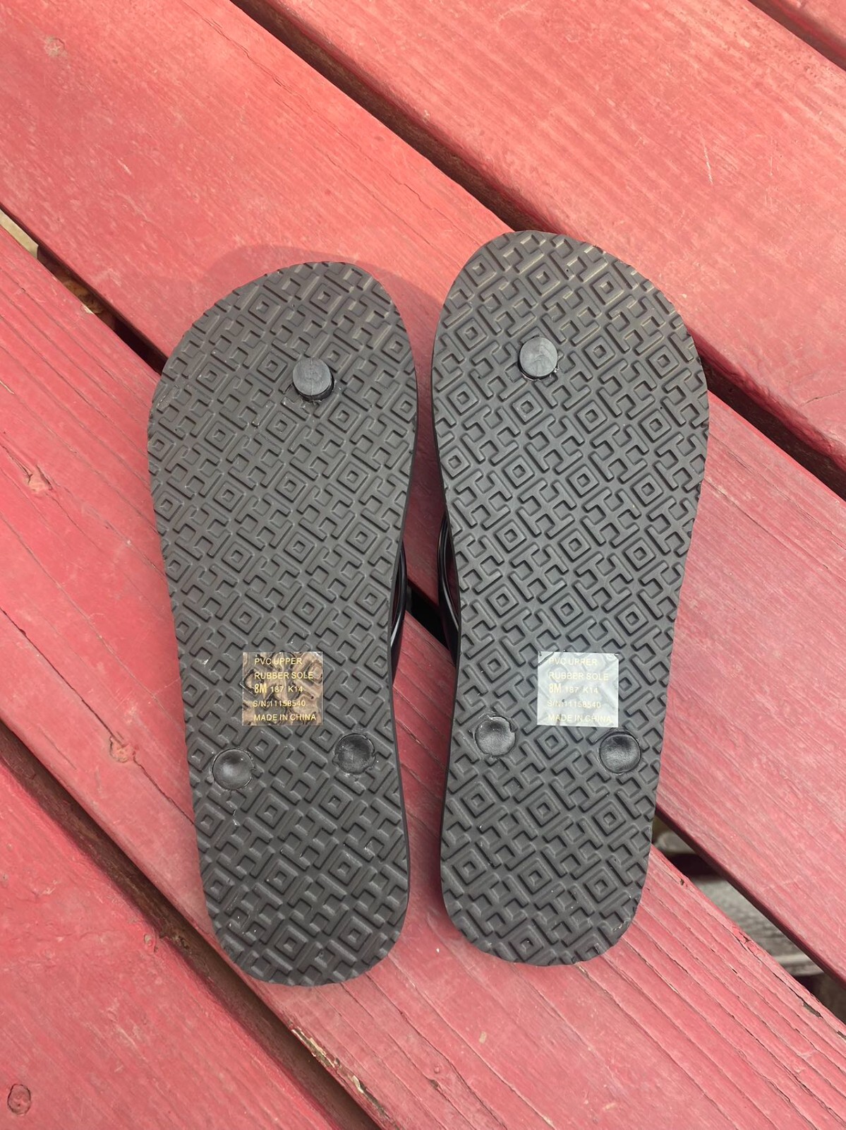 NWOB TORY BURCH MONOGRAM FLIP FLOPS (SIZE 7) thong sandals Solid Black-New