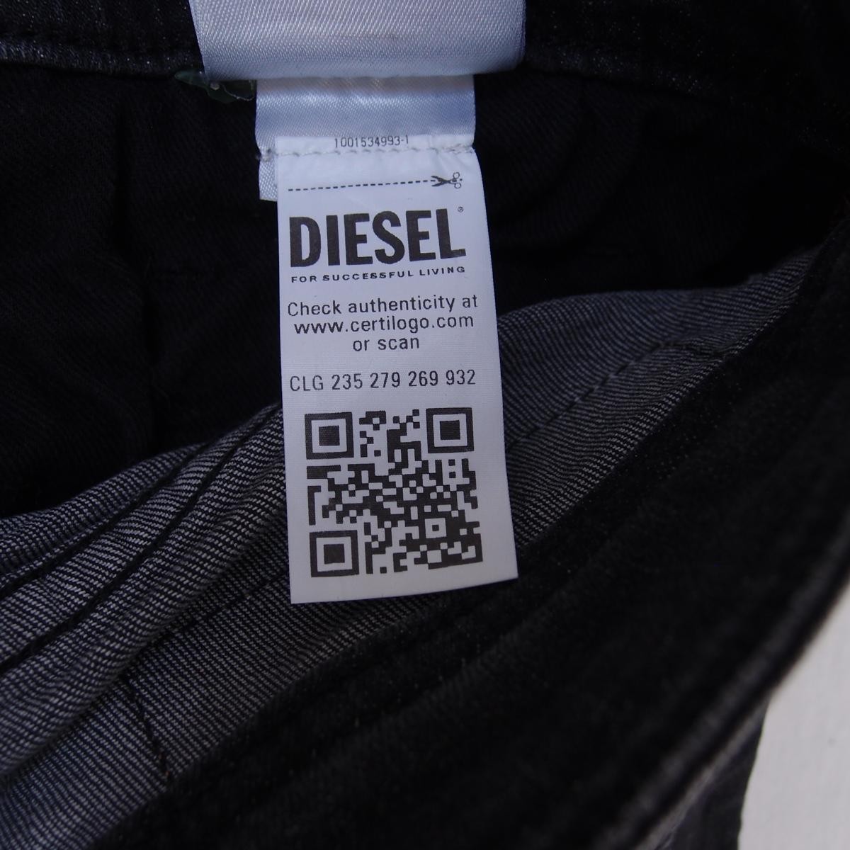Mens Diesel THOMMER-R RB063 Stretch Slim Skinny Grey Jeans W32 L32