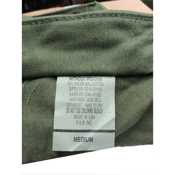USMC OD Green 8-Point Cover – Marine Corps 1960’s Sateen Utility Cap – USA