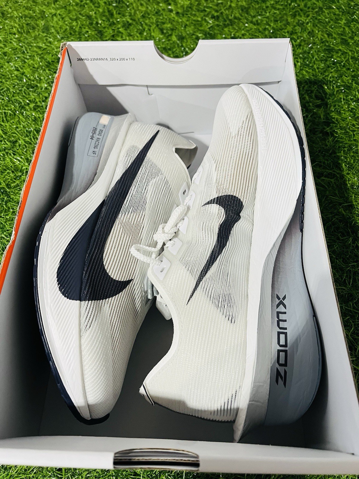 Nike ZoomX Vaporfly Next% 4 White Grey Mens Sizes nby HF6414-100