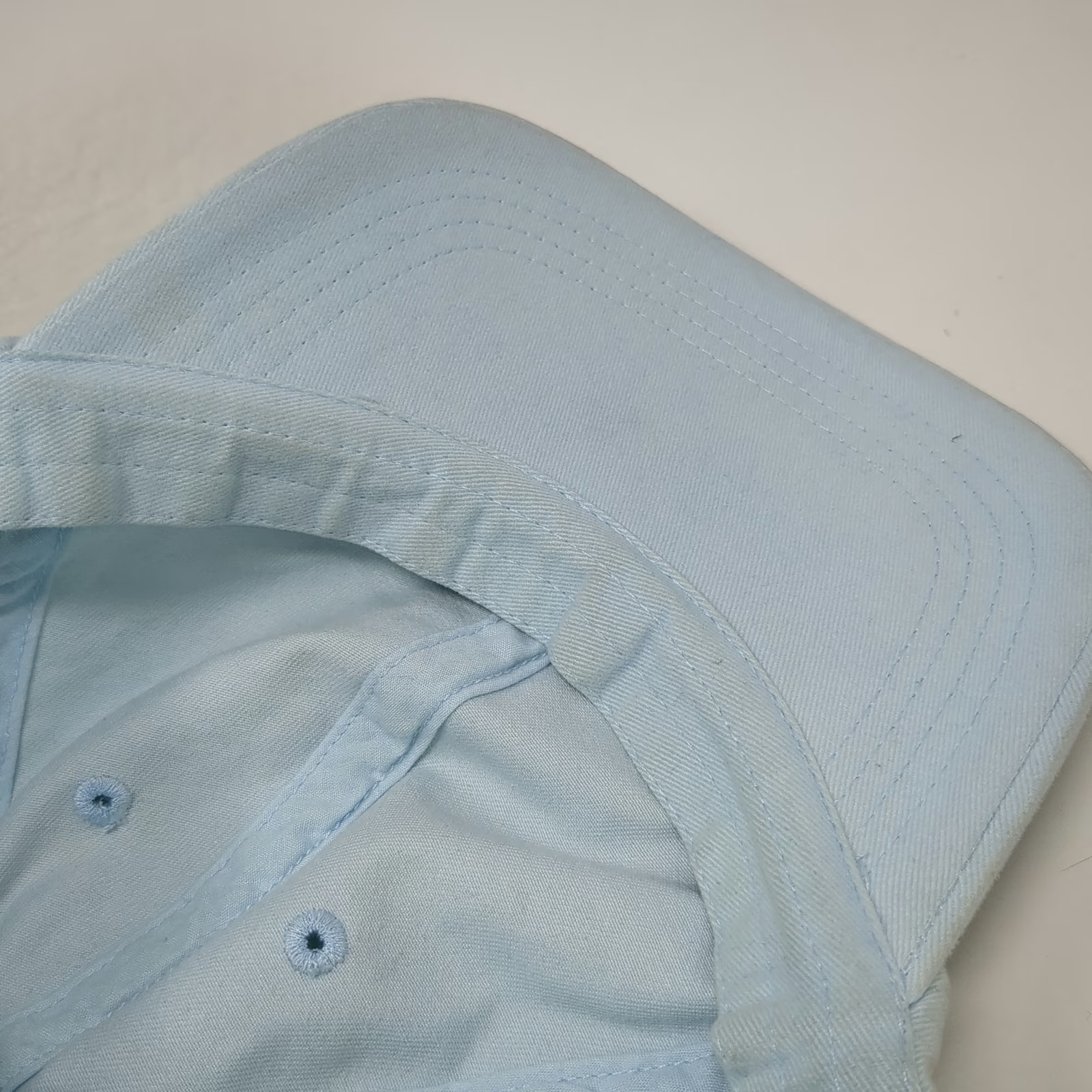 Blue Baseball Cap One Size Adjustable Blank Curved Brim Plain Solid Cotton Hat