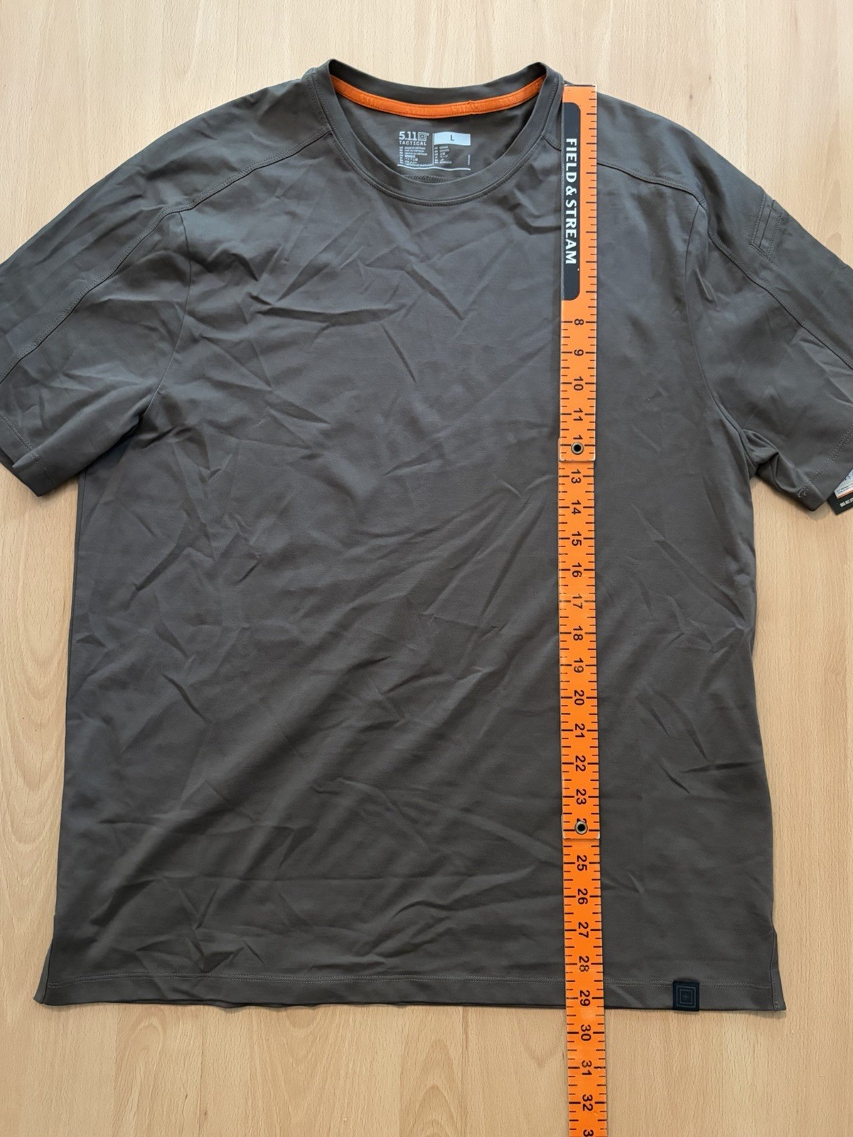 5.11 Tactical Delta Crew Top Mens Large Brown Performance T-Shirt 40169 NWT