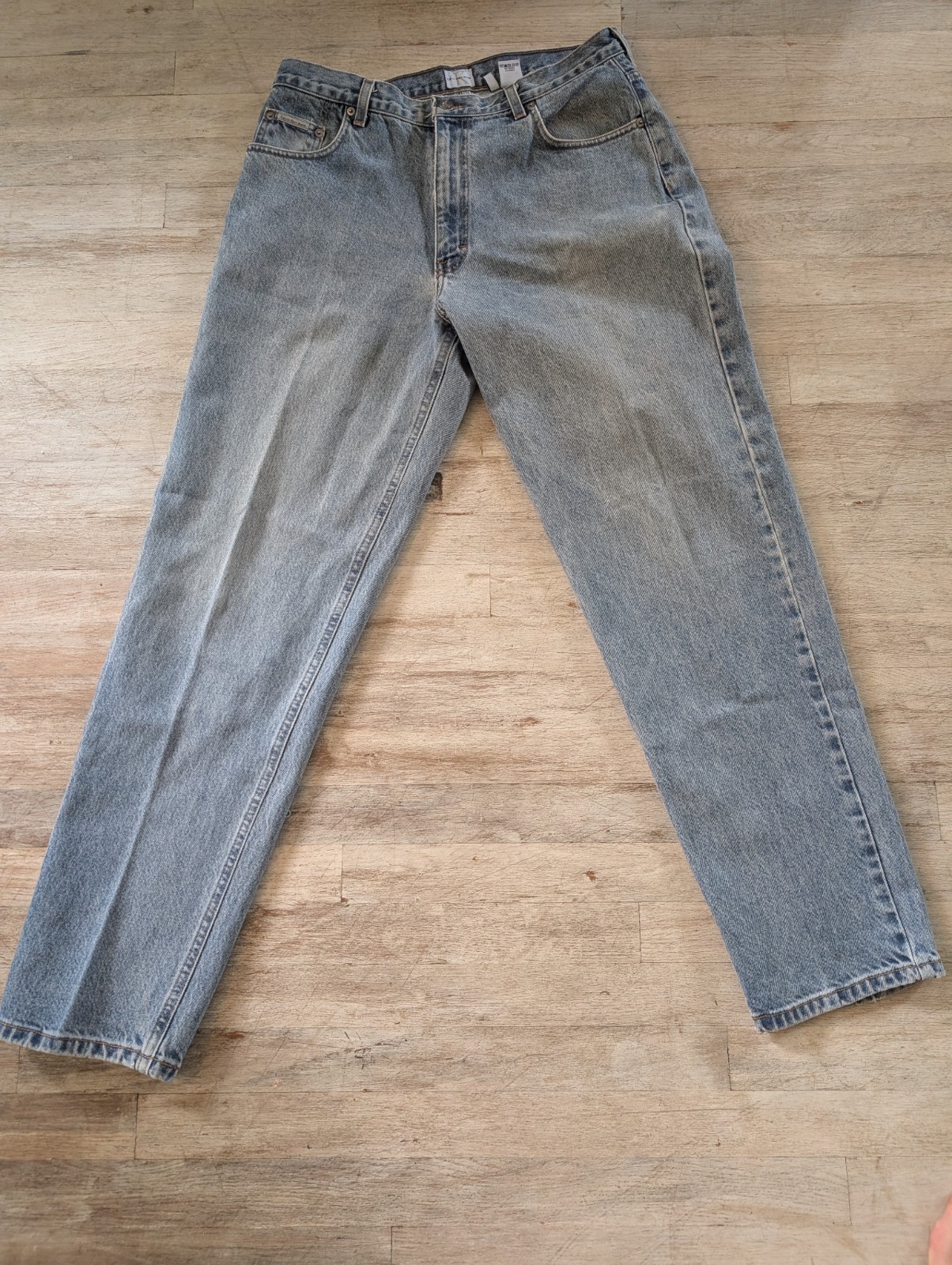 90’s Vintage Calvin Klein Mens Light Wash Blue Denim Jeans Size 34 USA