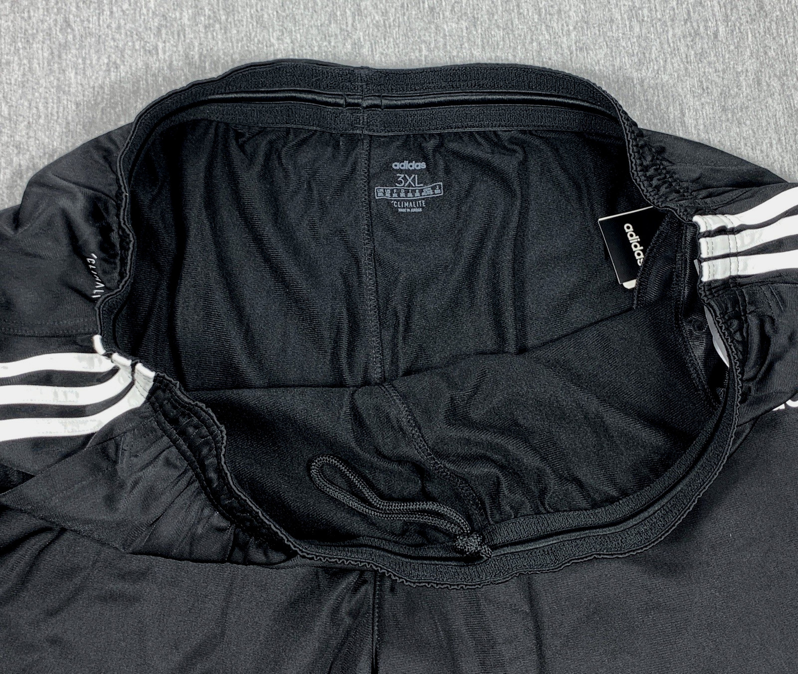 adidas Tricot Track Pants Black White Joggers Zipped Ankle CE9963 Men’s 3XL