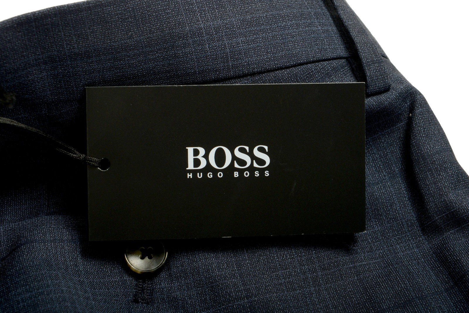 Hugo Boss Men’s “Genesis3” 100% Wool Blue Plaid Dress Pants US 30R IT 46R