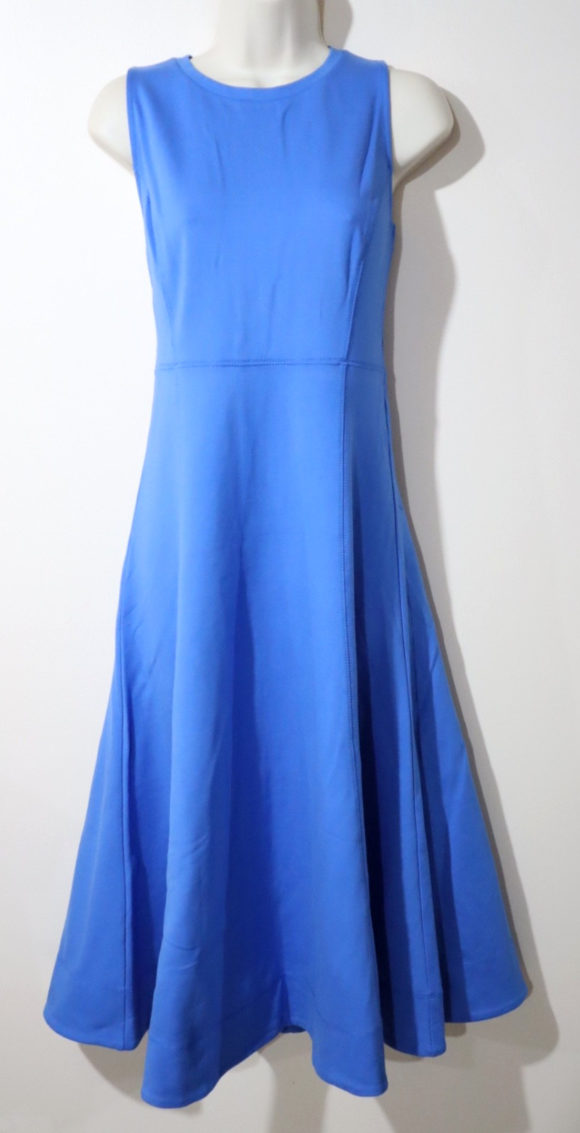 LOFT Ann Taylor Women`s Ponte Seamed Midi Tank Dress in Cobalt Blue size 14