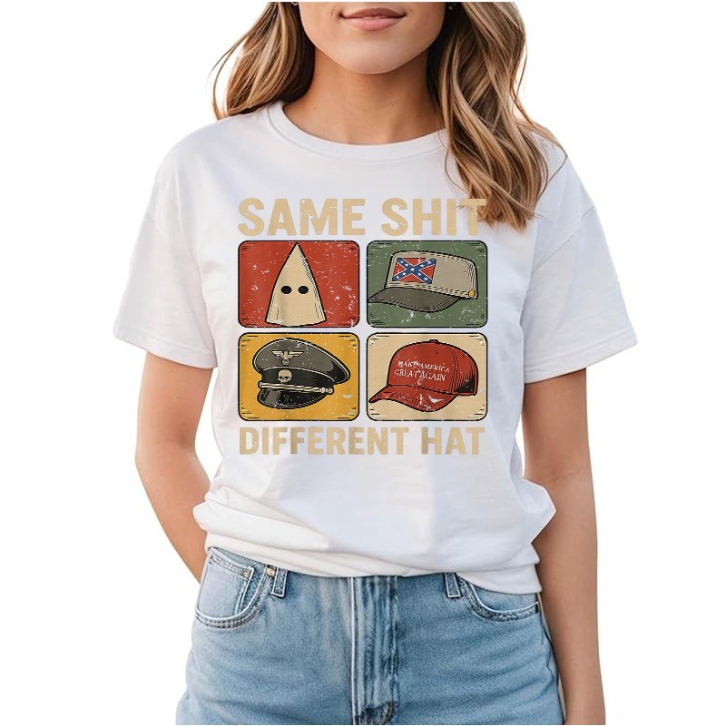 Same ShJt Different Hat Retro Vintage Funny Jokes Men Women T-Shirt
