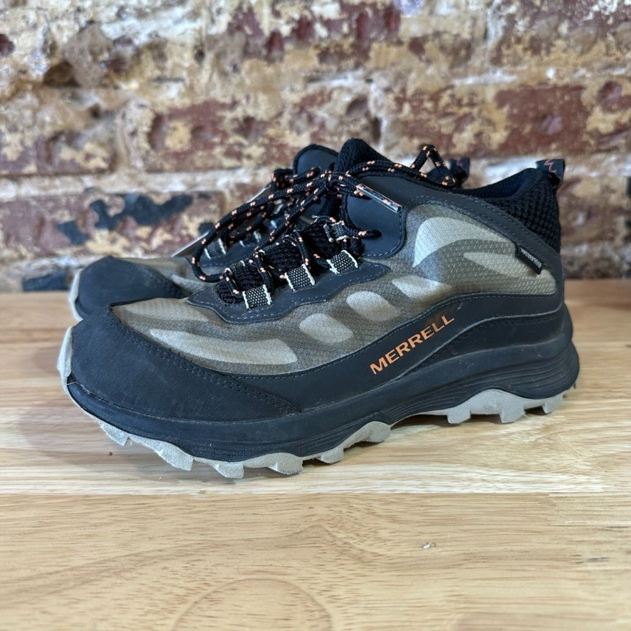 Merrell Juniors Moab Speed Mid Black Sneaker Boots Size 3 Lace Up MK265424