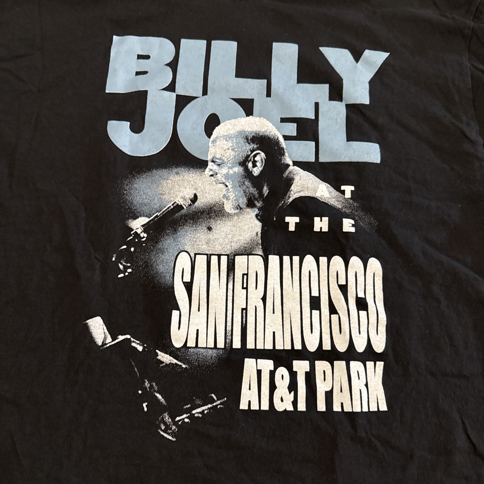 Billy Joel T Shirt San Francisco Giants AT&T Park 2015 Black Size XL