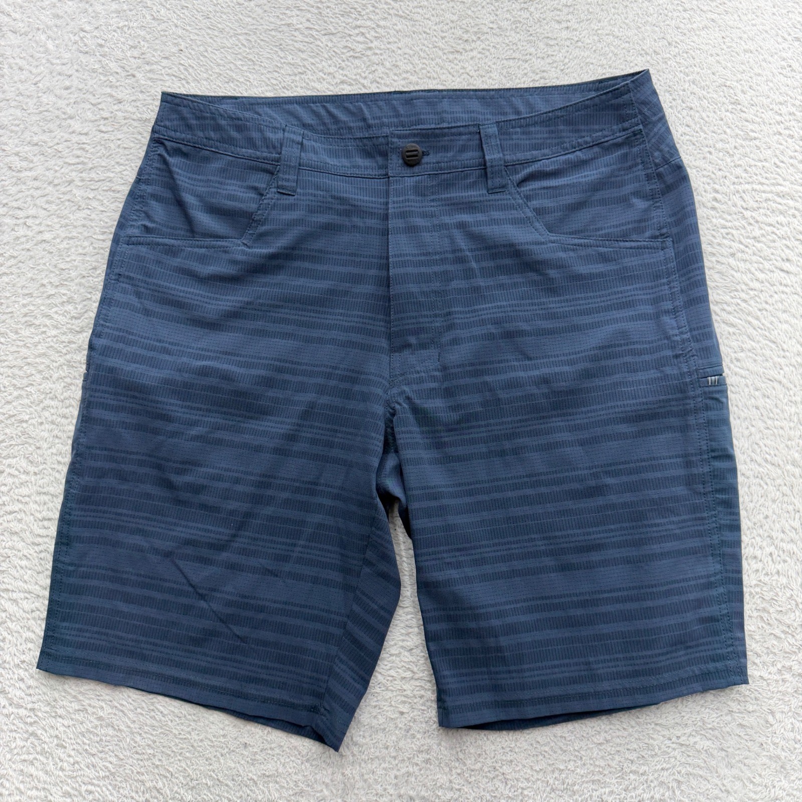 Kuhl Silencr Rogue Shorts Mens 34 Blue Grey Technical Hiking Outdoor 5280