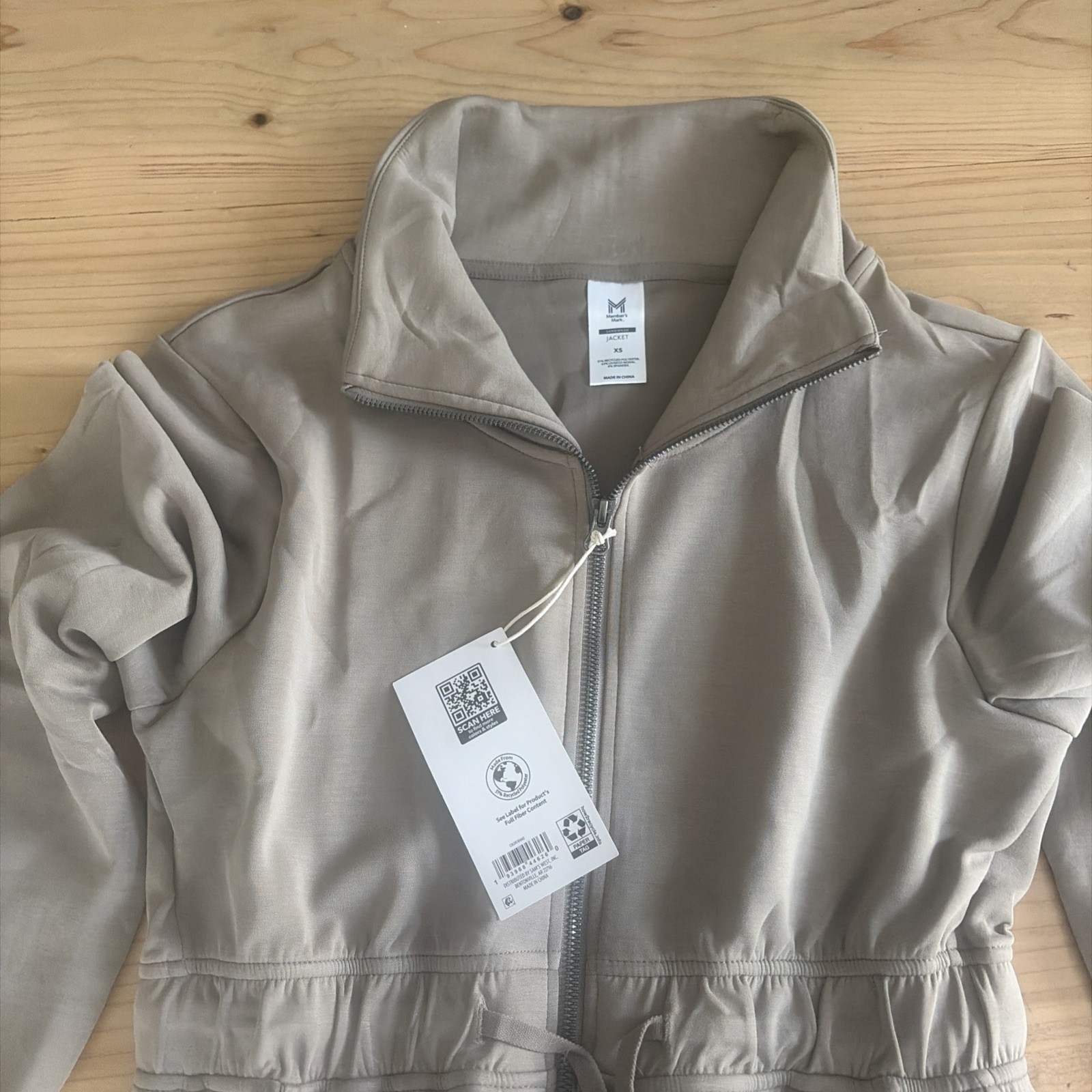 Member’s Mark Women’s XS Black Relaxed Fit Soft Sandwash Jacket NWT