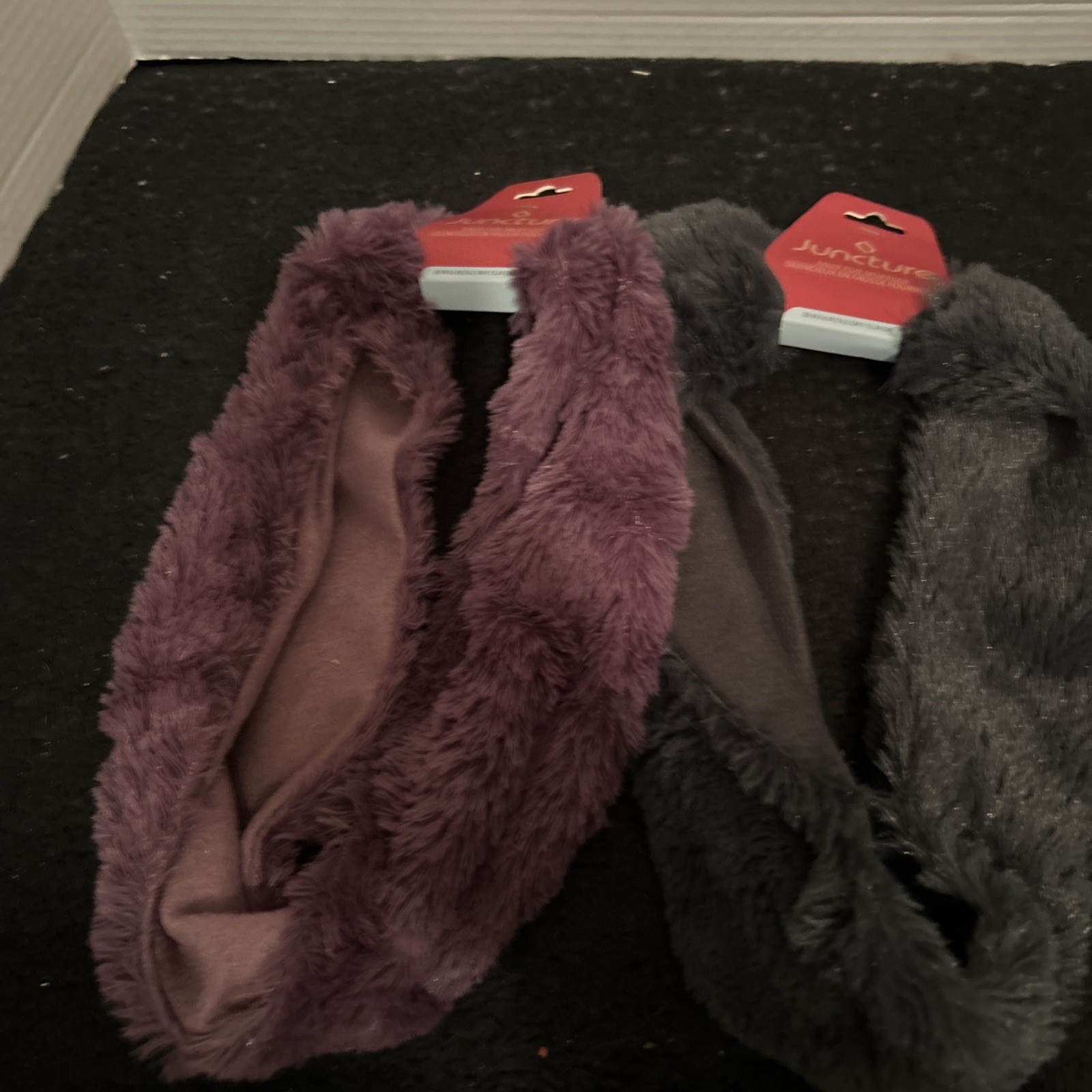 Elevate your style with the Juncture Faux Fur Muffler Lot Of 2