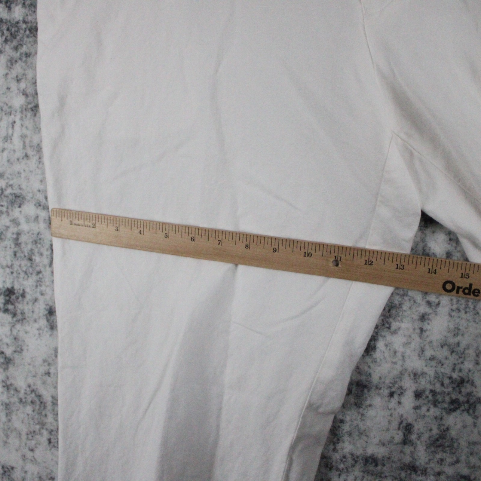 Murano Baird McNutt Linen Pants Mens 46 x 29 Alex Fit White Flat Front Trousers