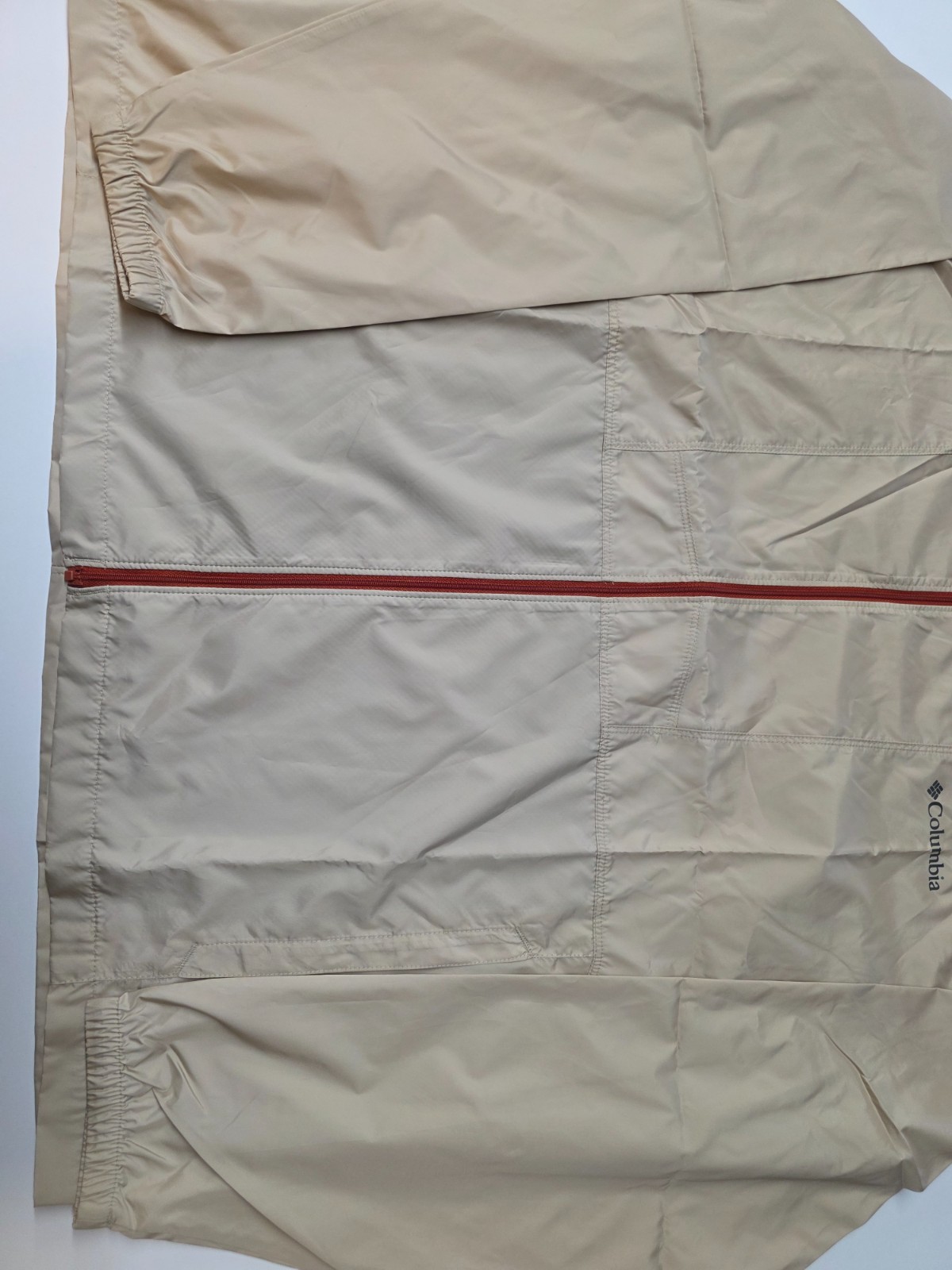 Columbia Flashback Windbreaker Jacket Men’s XXL Beige Rust Hooded NWT