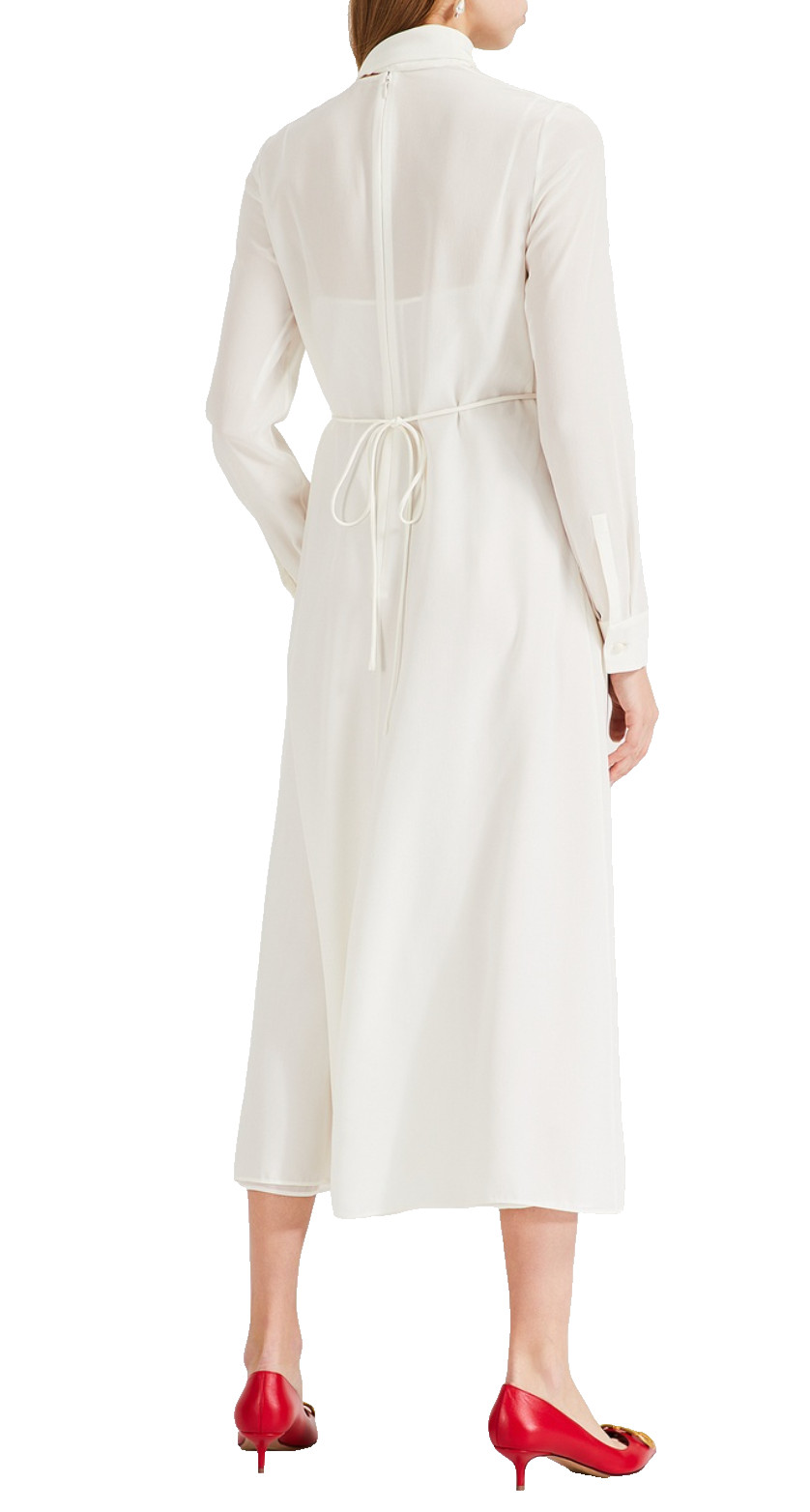 Valentino Garavani Silk Dress Midikleid Midi-Dress Emancipation of Poetry New S