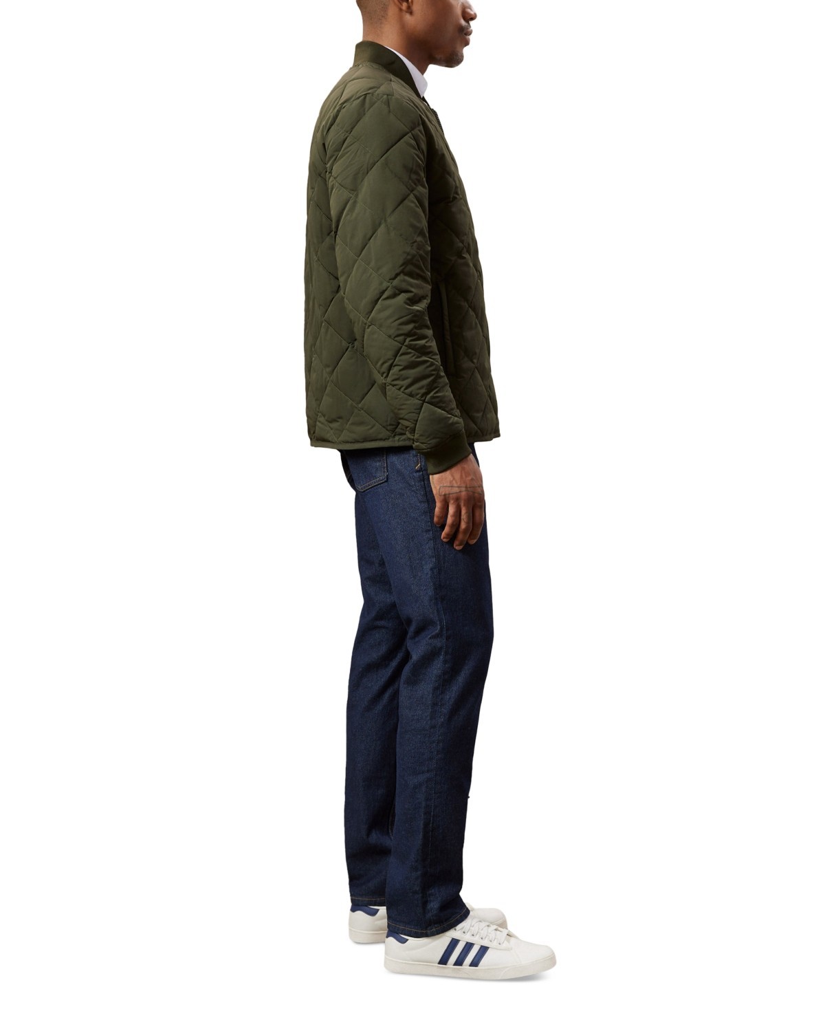 Frank and Oak Skyline Reversible Full-Zip Bomber Jacket Rosin Green L $199