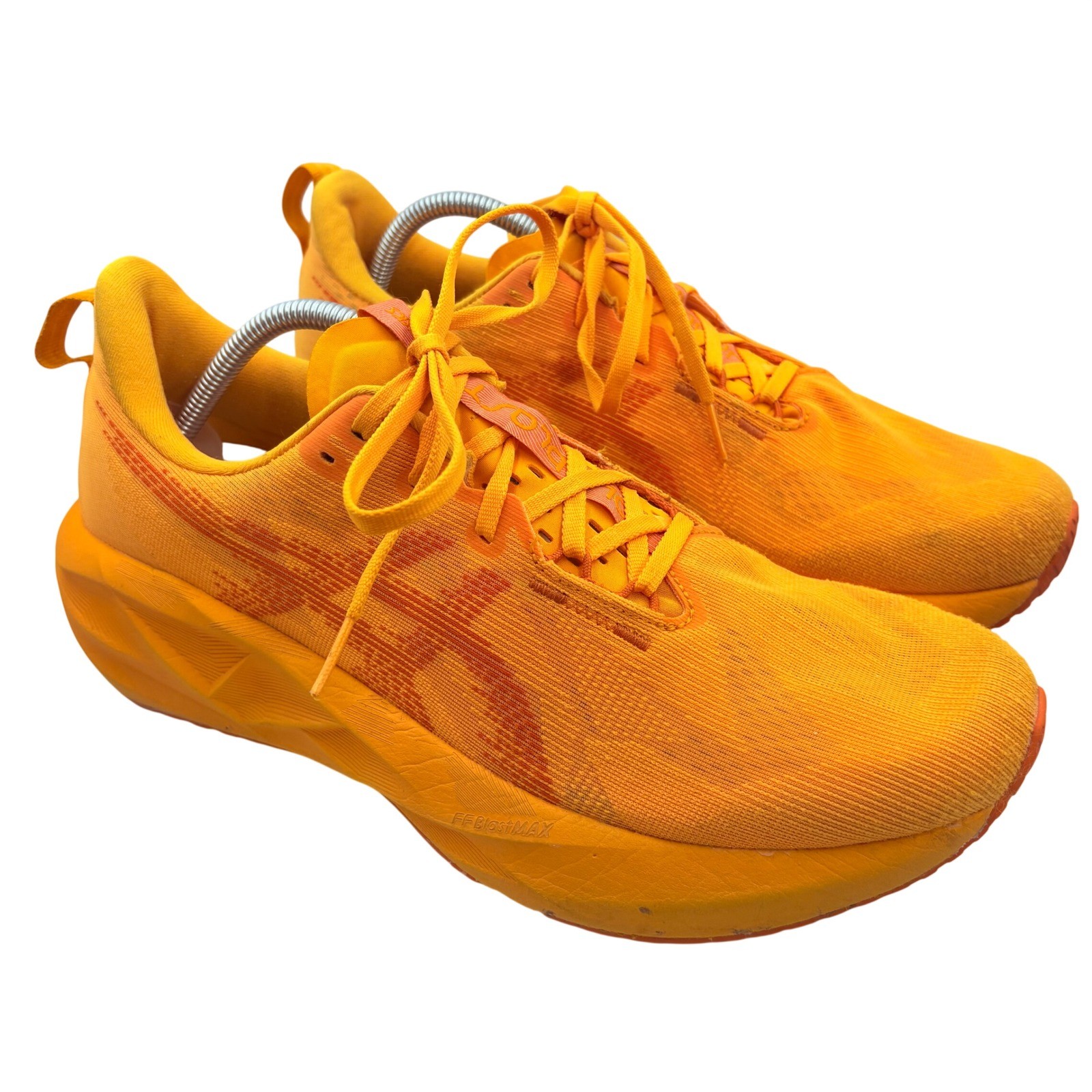 ASICS Novablast 5 Running Shoes Mens 11 Orange Athletic Support Bright Neon