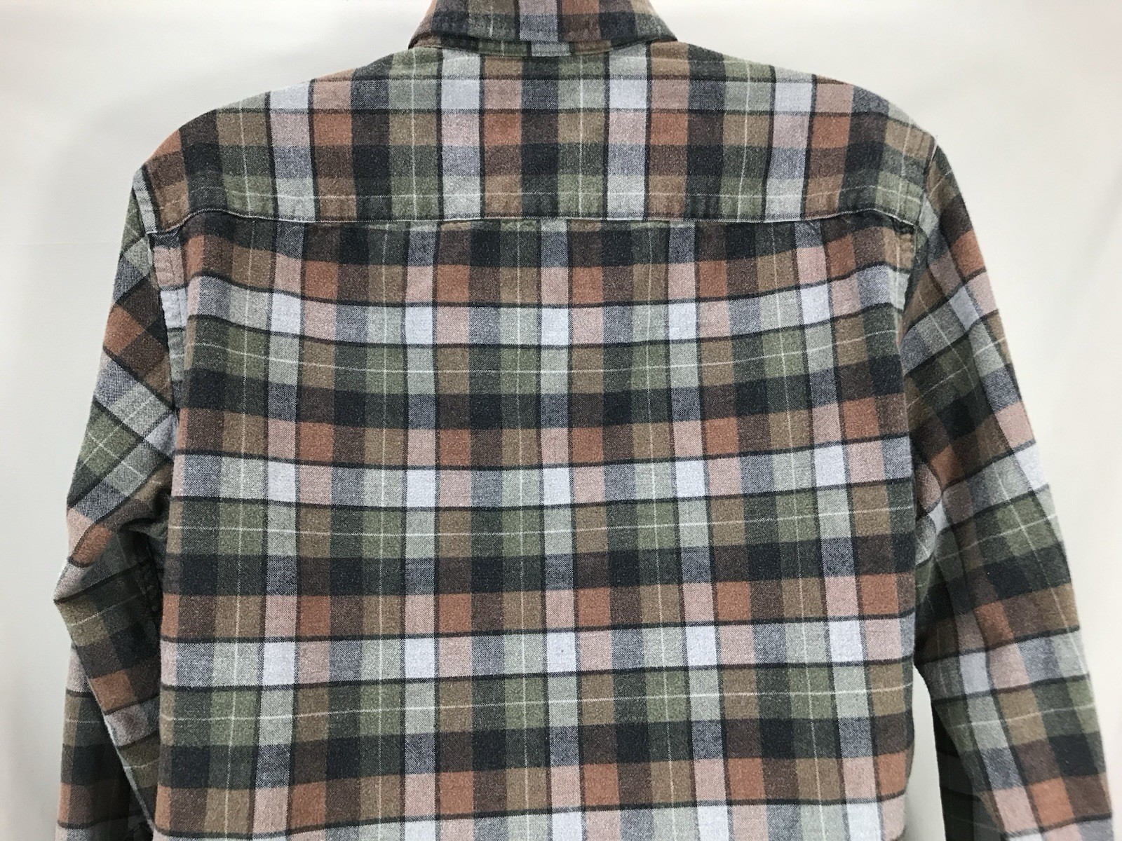 Pendleton Mason Shirt Mens Large Faded Worn Gray Multicolor Button Down