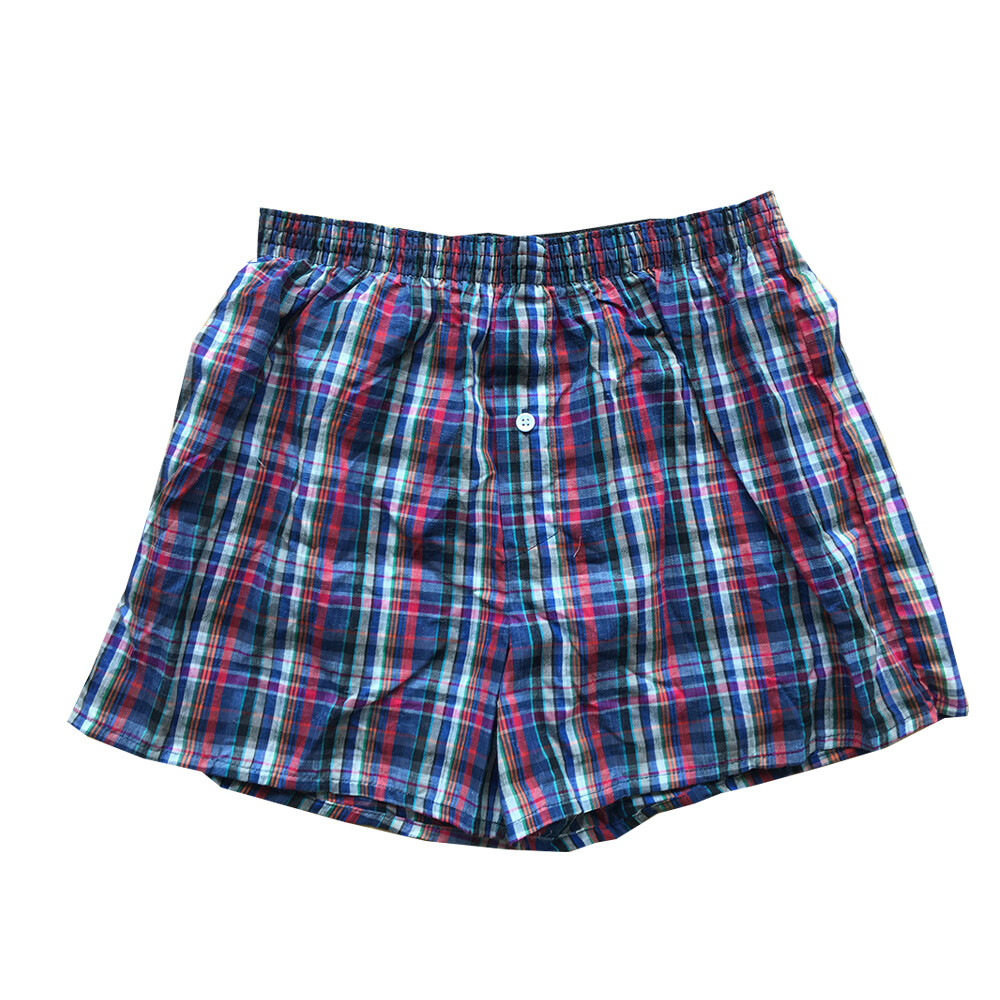 Random Color Woven Shorts Mens Cotton Underwear Oversized Short Pants Elastic
