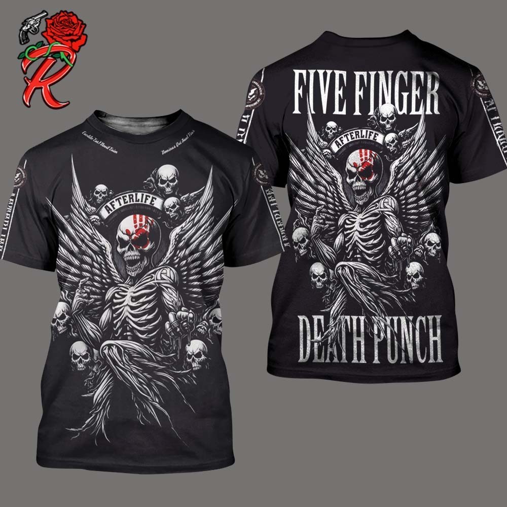 Hot Five Finger Death Punch Limited Edition Afterlife Jersey 3D Shirt B07.675