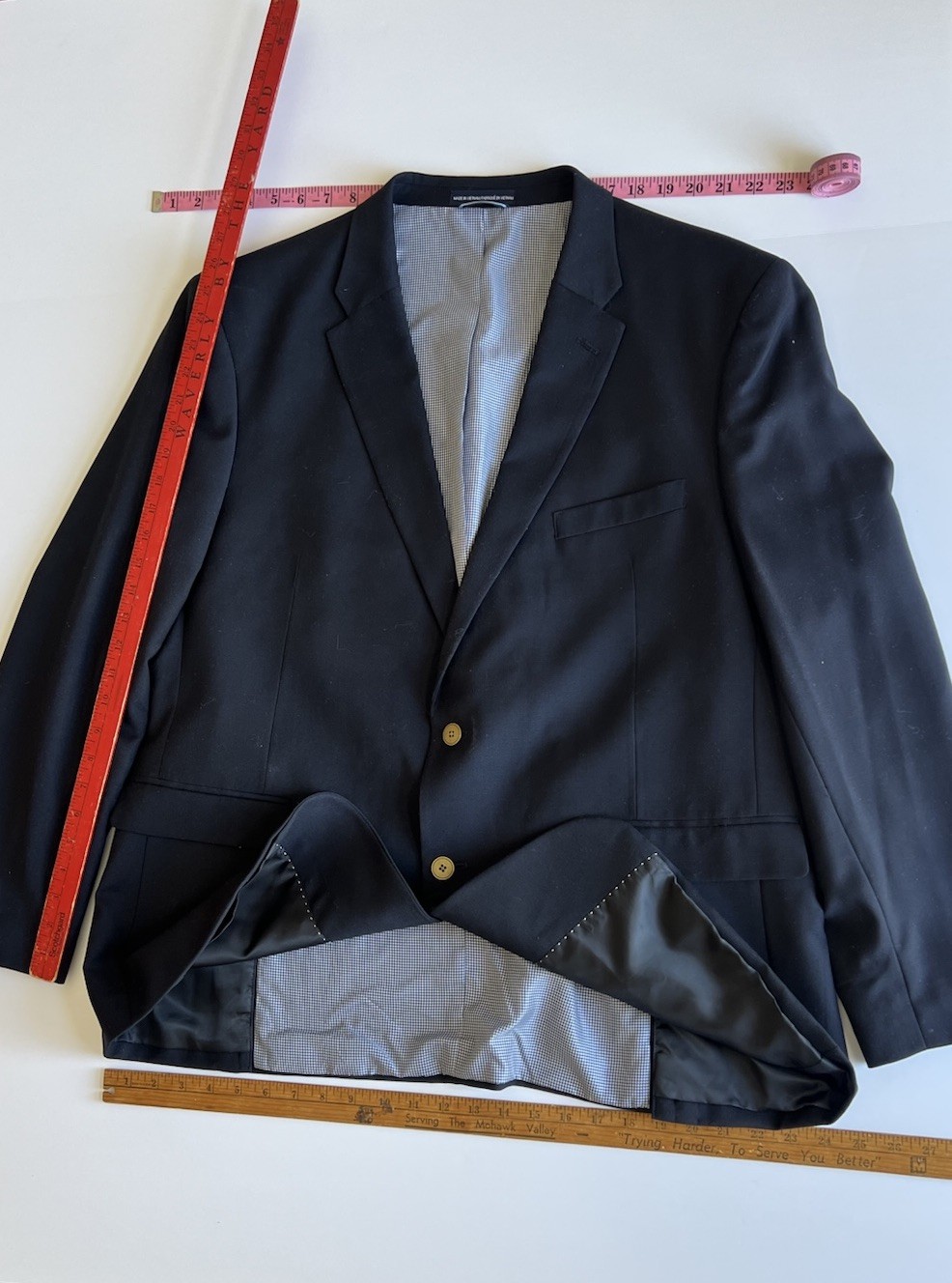 Tommy Hilfiger Blazer Sports Coat Men’s XL Long Blue *Measurements In Pictures**