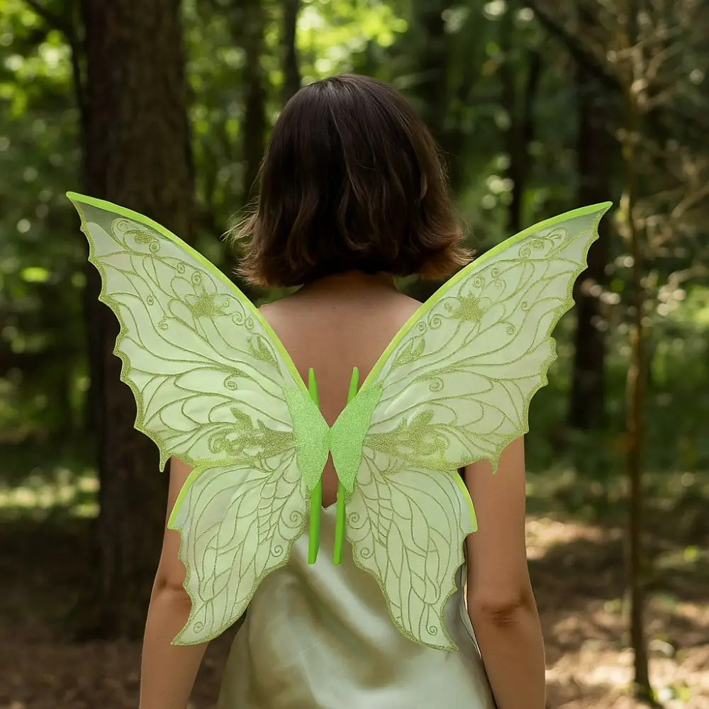 Butterfly Fairy Wings Gradient Organza Cosplay Costume with Elastic Shoulder Str