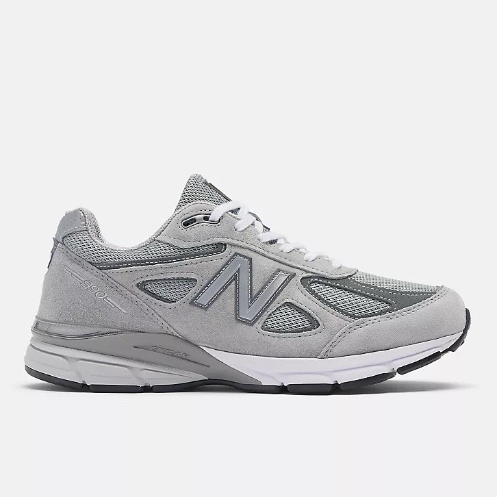 New Balance 990 v4 Sneakers Made in USA Grey Silver U990GR4 6 Men’s Size 7.5-13