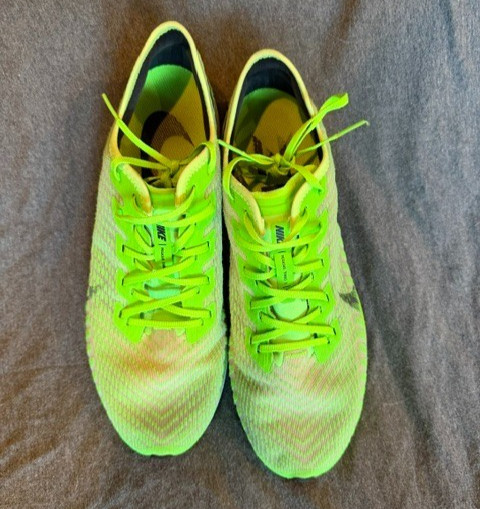 Nike Zoom Pegasus Turbo 2 Volt Green Running Shoes Mens 11.5 Trainer Sneaker