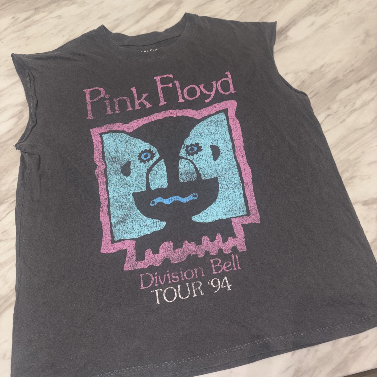 NWT PINK FLOYD Official “Division Bell Tour ’94” Sleeveless T-Shirt UNISEX L