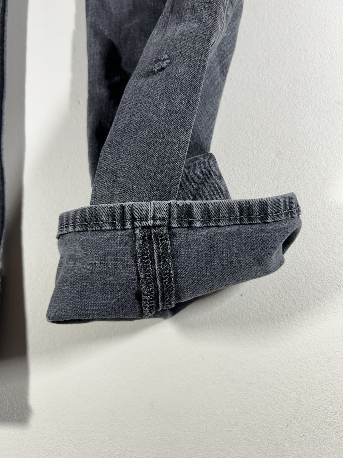 (Super Thrashed Distressed) True Religion Ricky Flap Big T Jeans 32×32 Grey