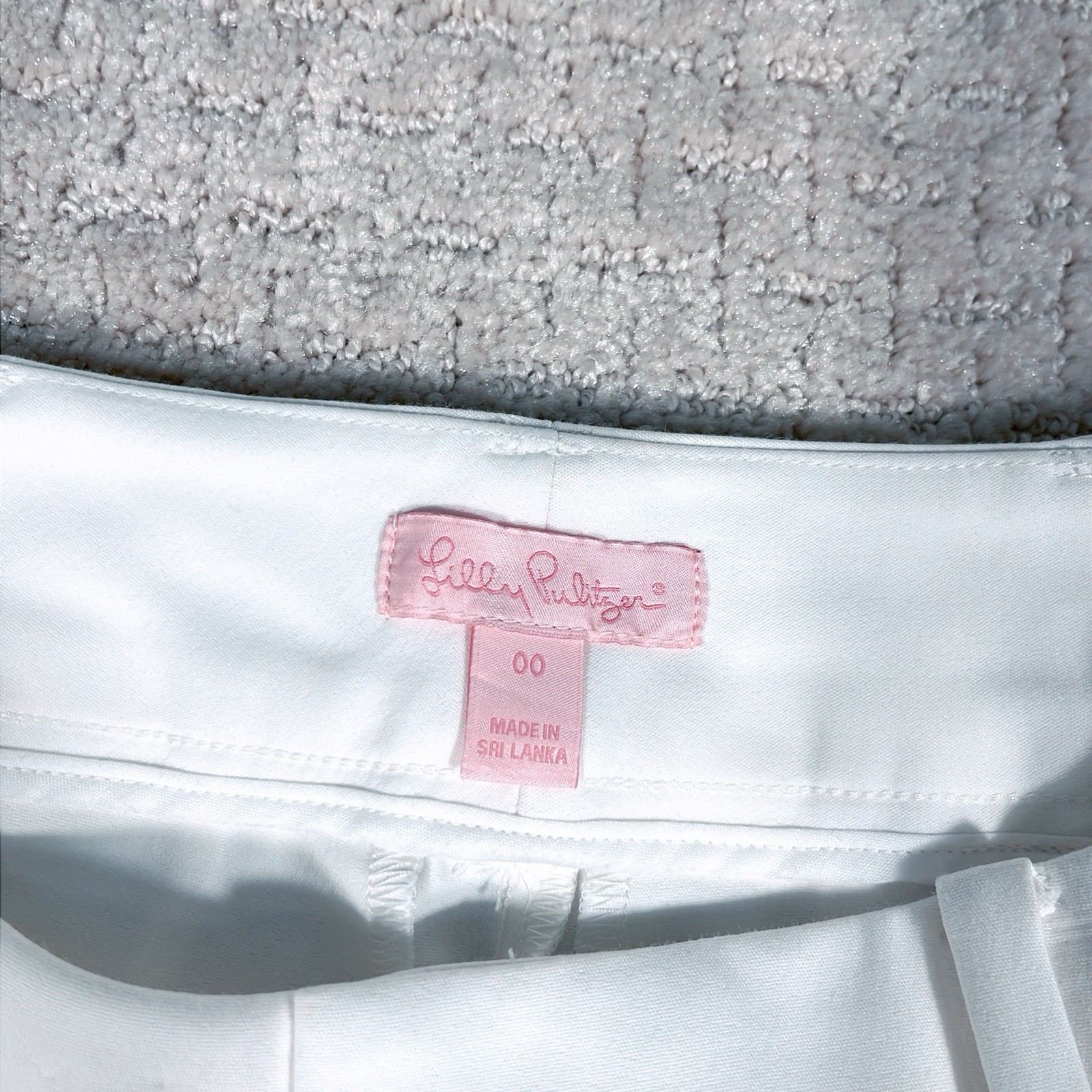 Lilly Pulitzer Chantal Stretch Dinner Pants Womens Size 00 White New Tags Resort