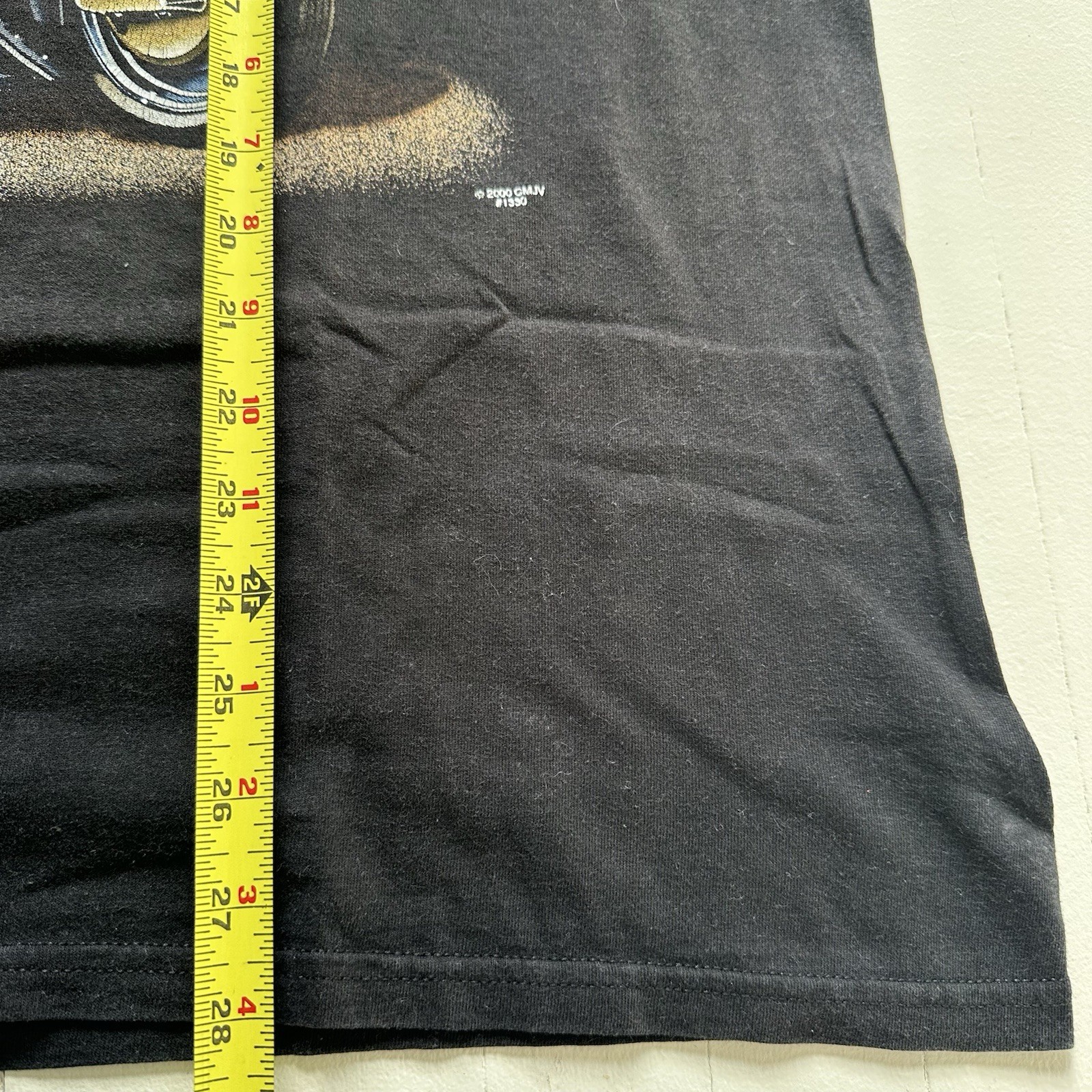 American Biker “Just Wing It” Motorcycle Rider 2-Up Touring Black T-Shirt Size M