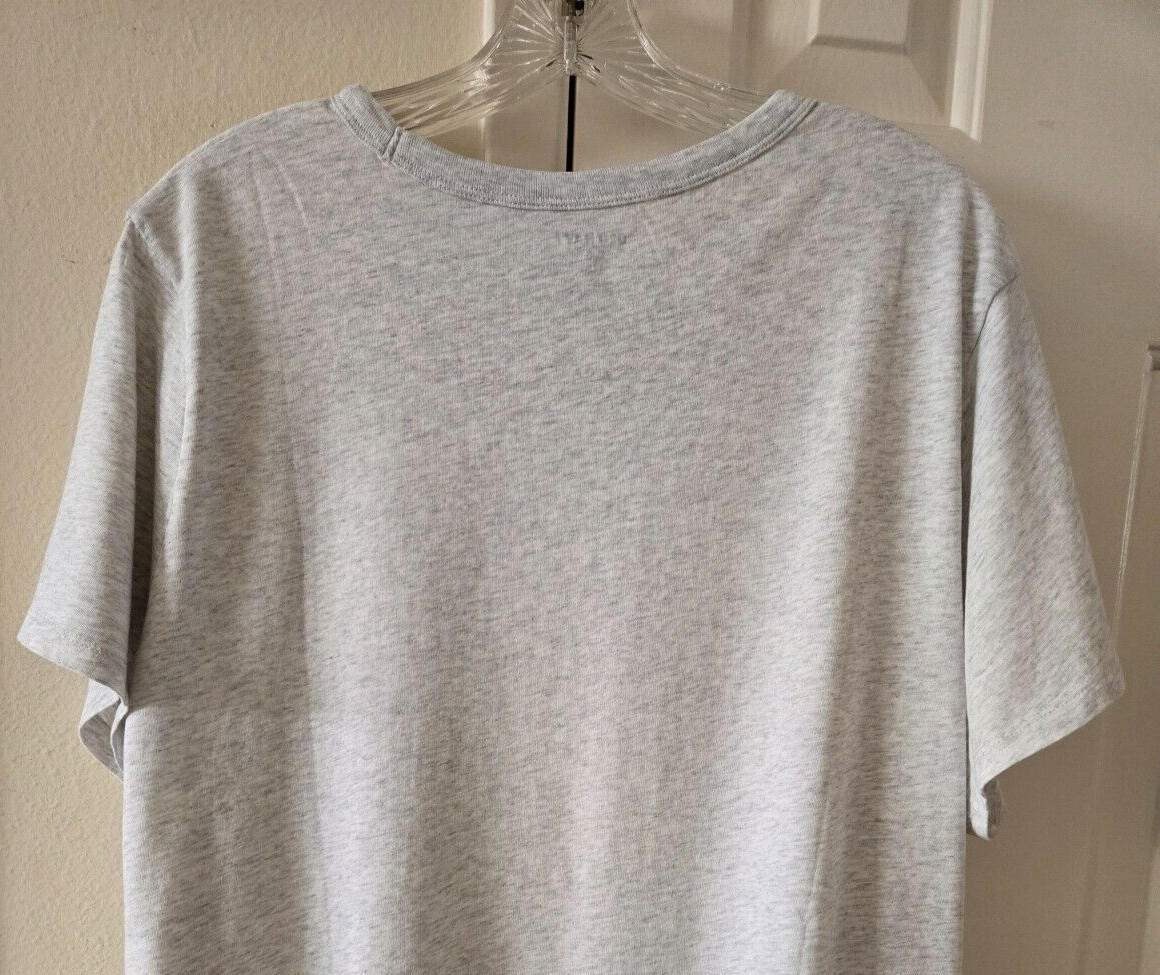 Old Navy Lt Heather Grey Soft Cotton Jersey Round Neck T-shirt 2XL 2X 20 22 XXL